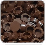Dark brown dots (Bag of 100)