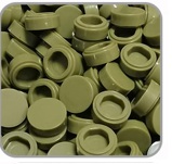 Olive green dots (Bag of 100)