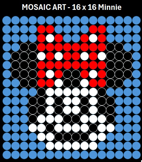 Mosaic Art DIY Kit - 16x16 Minnie Mouse