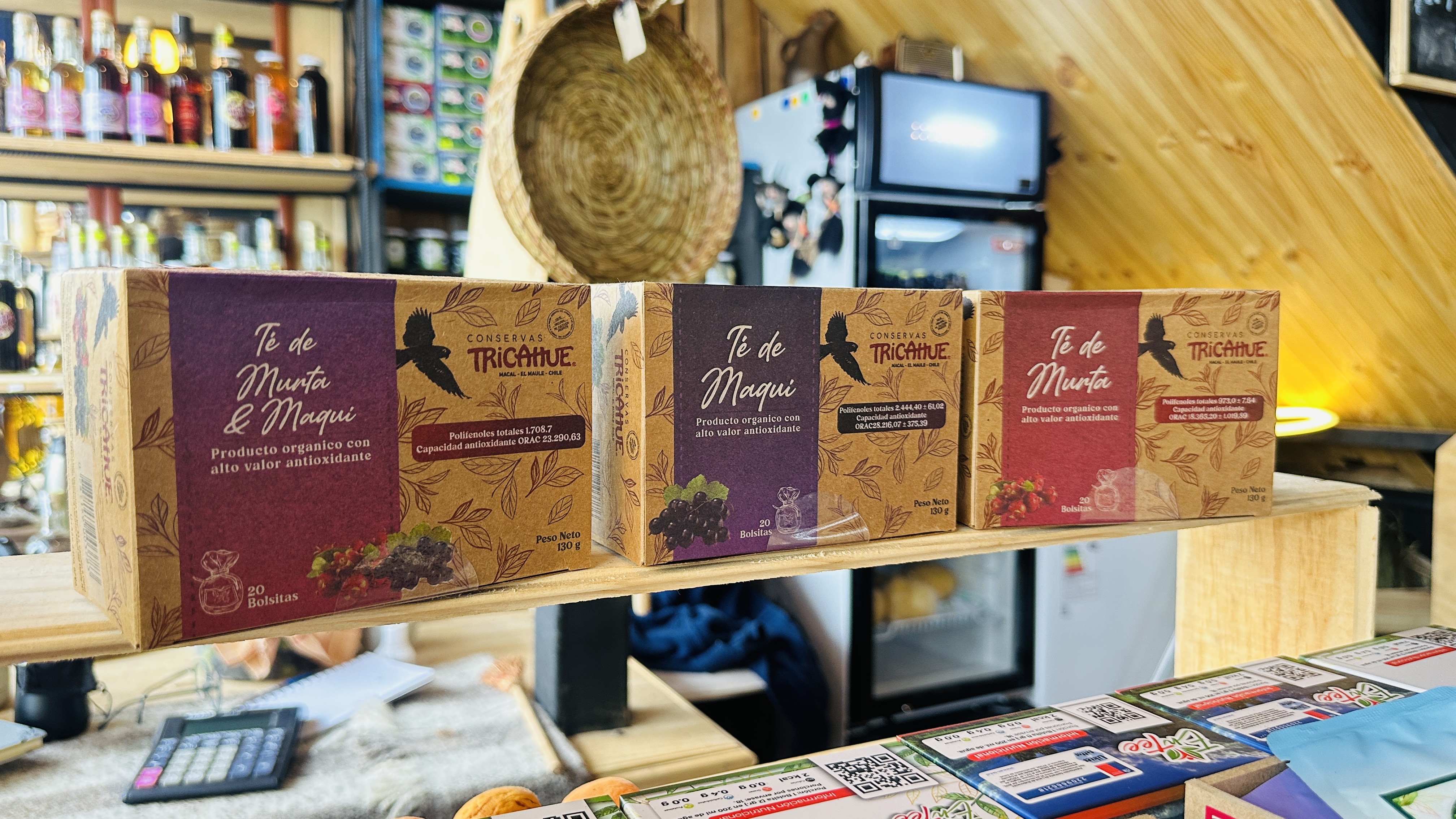 Variedad de Té orgánicos Tricahue