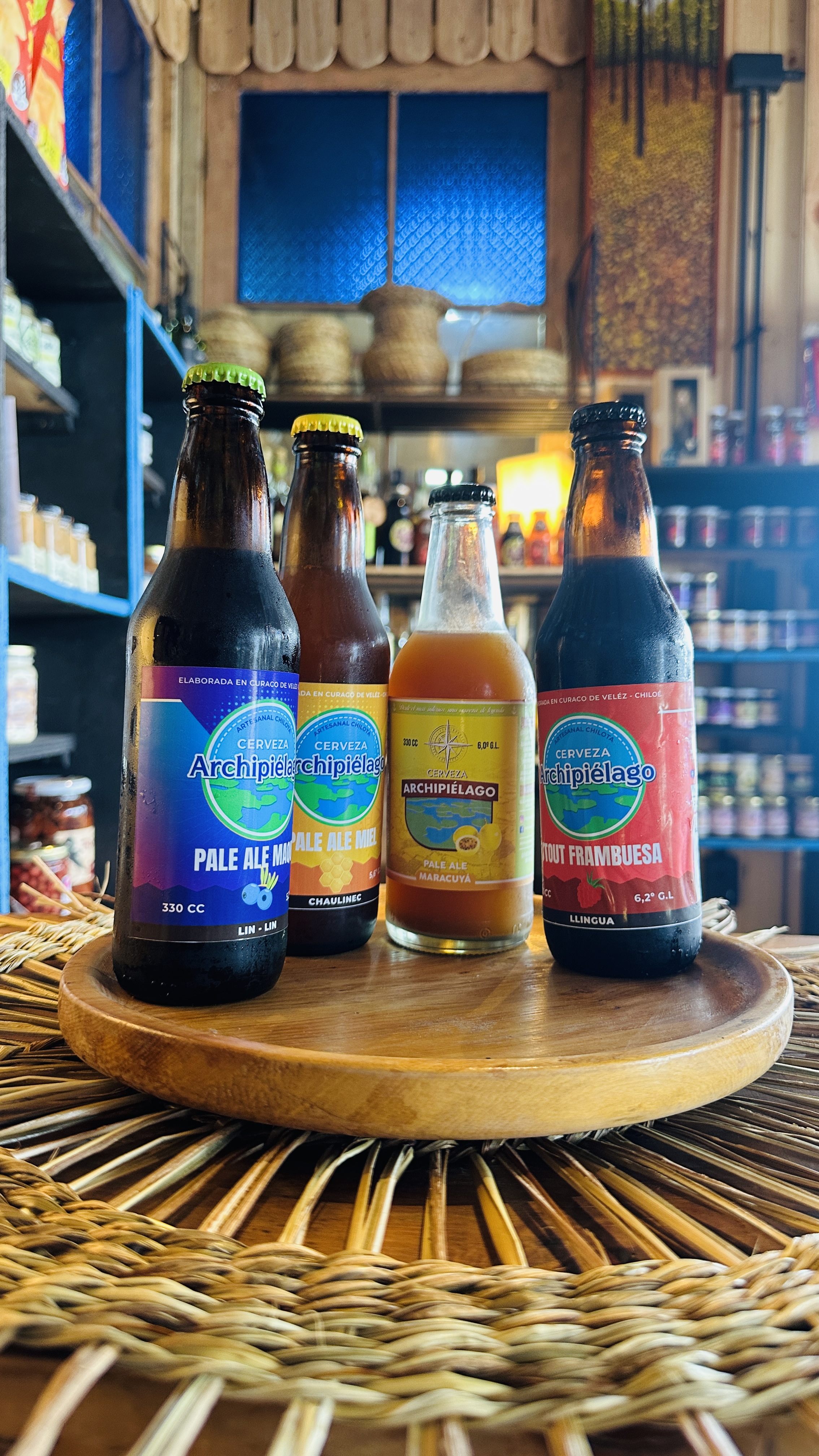 Variedad de cervezas artesanales Archipiélago