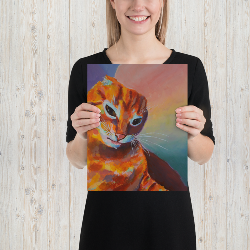 Mischievous Cat Poster