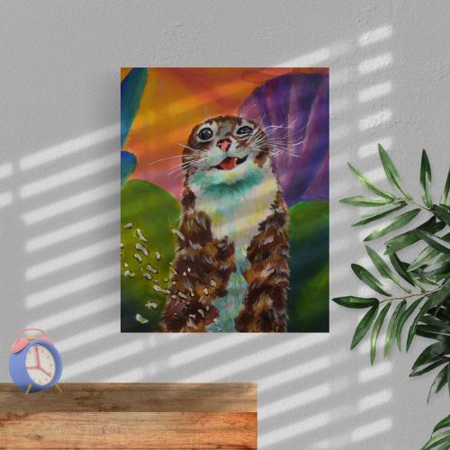 Scrunch Cat Poster