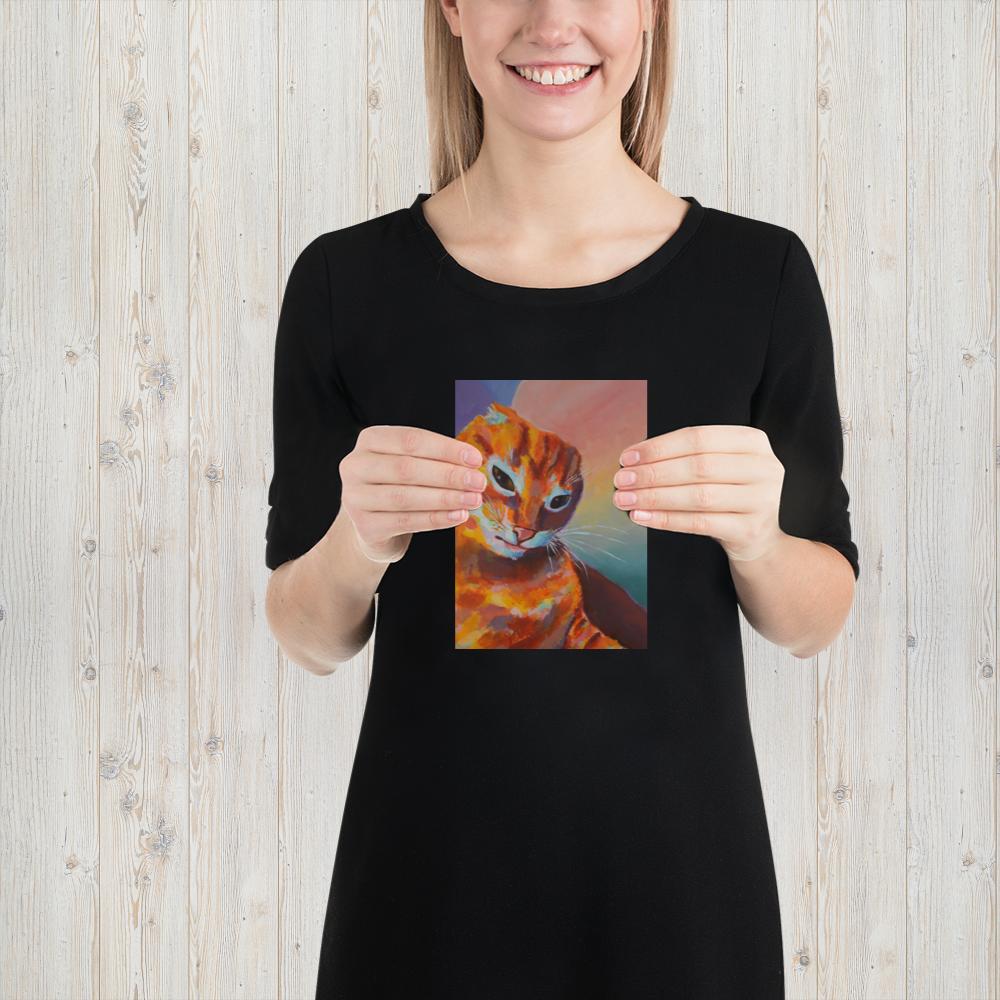 Mischievous Cat Poster