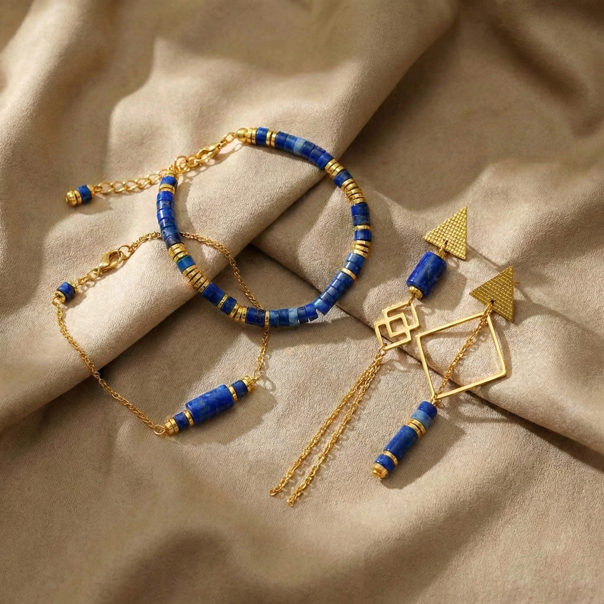 Blue Lapis Jewelry Set