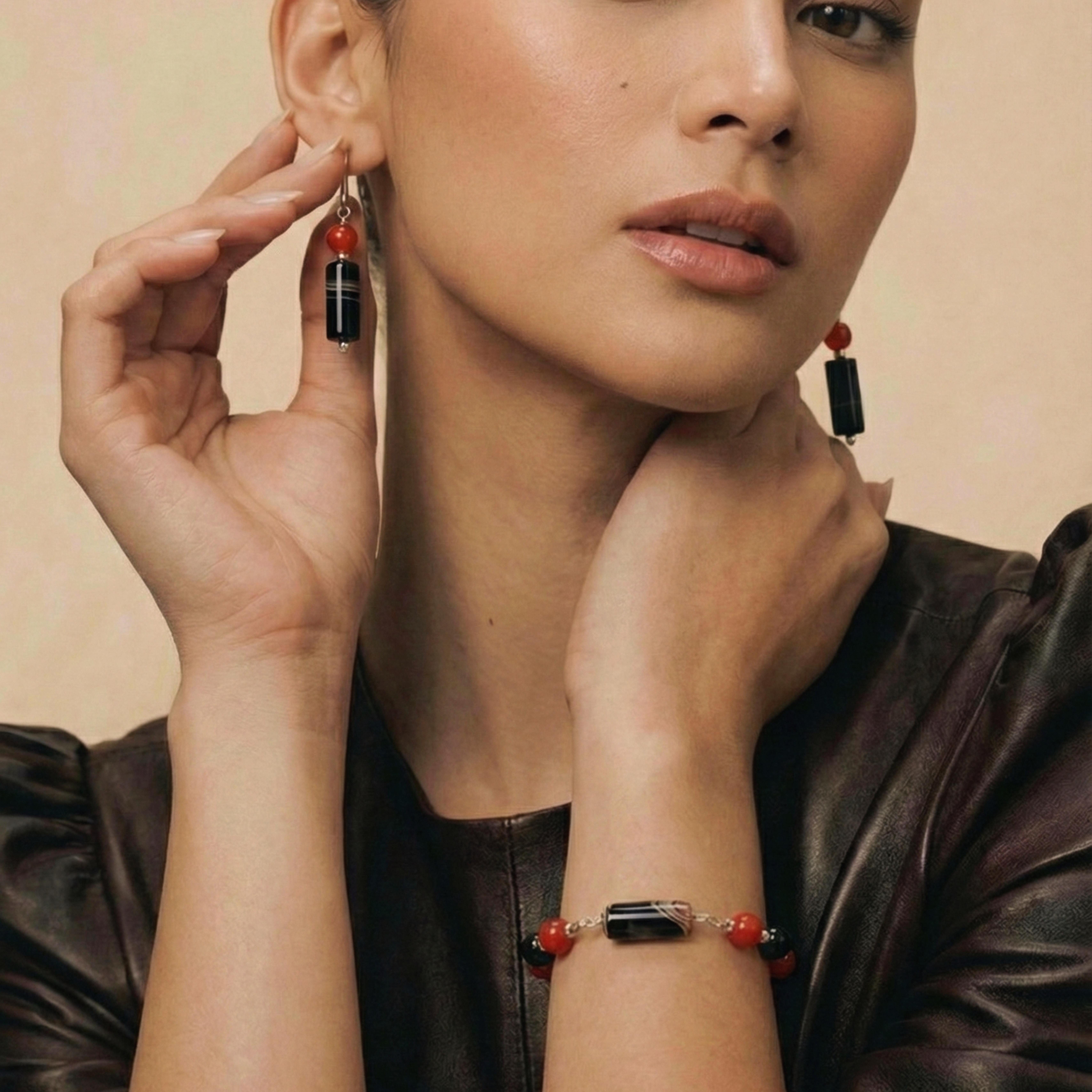 Coral Snake Jewellery Set