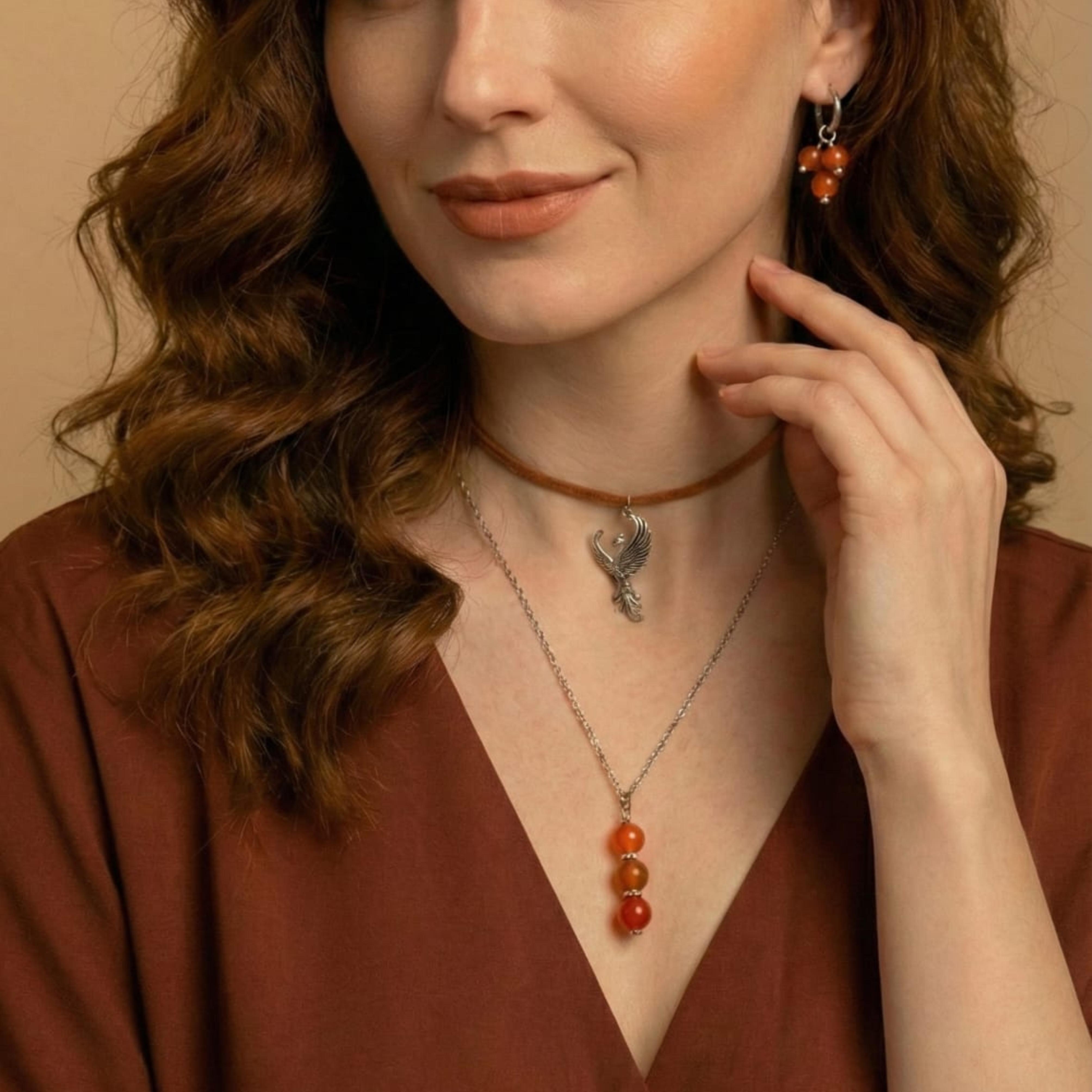 Phoenix Fire Jewellery Set