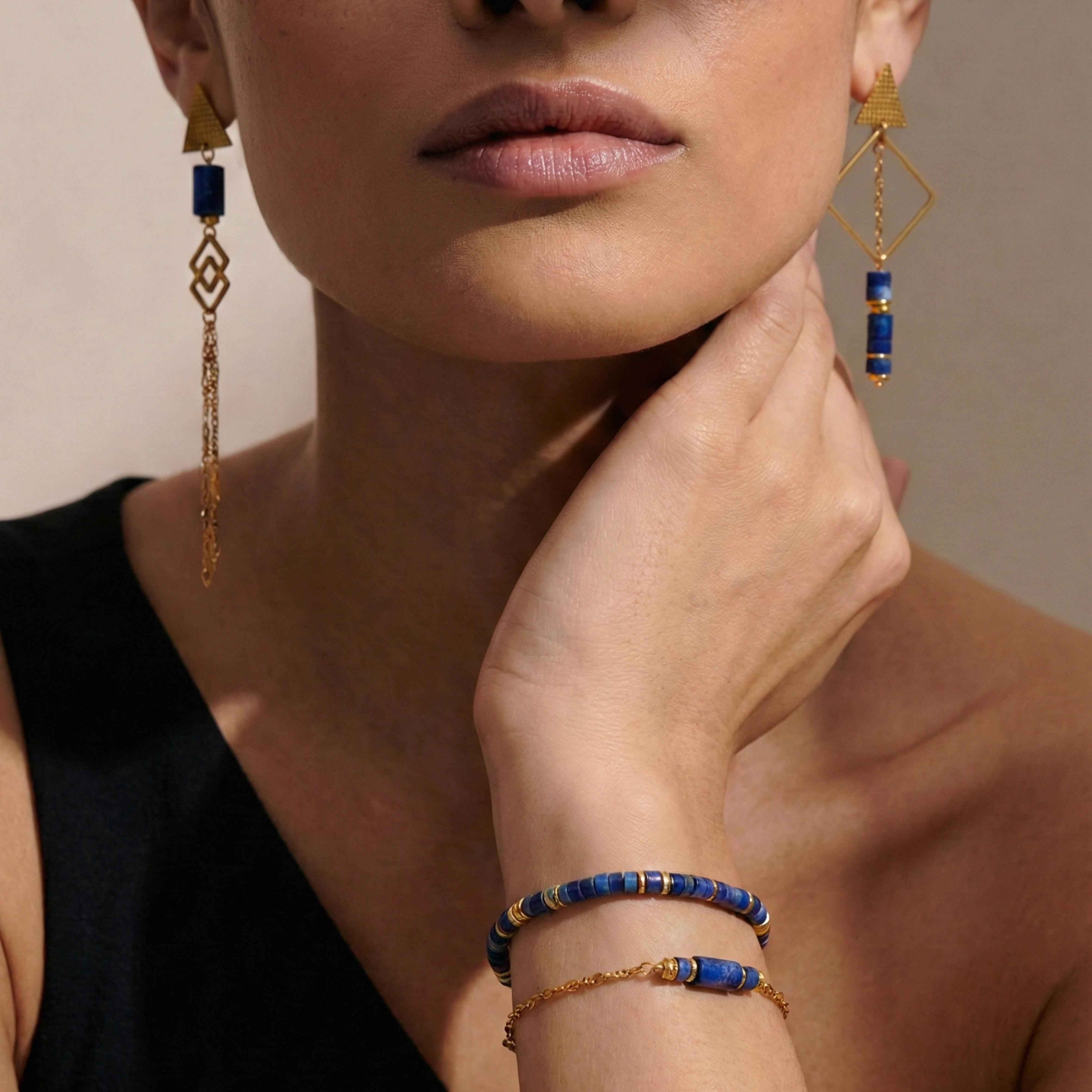 Blue Lapis Jewelry Set