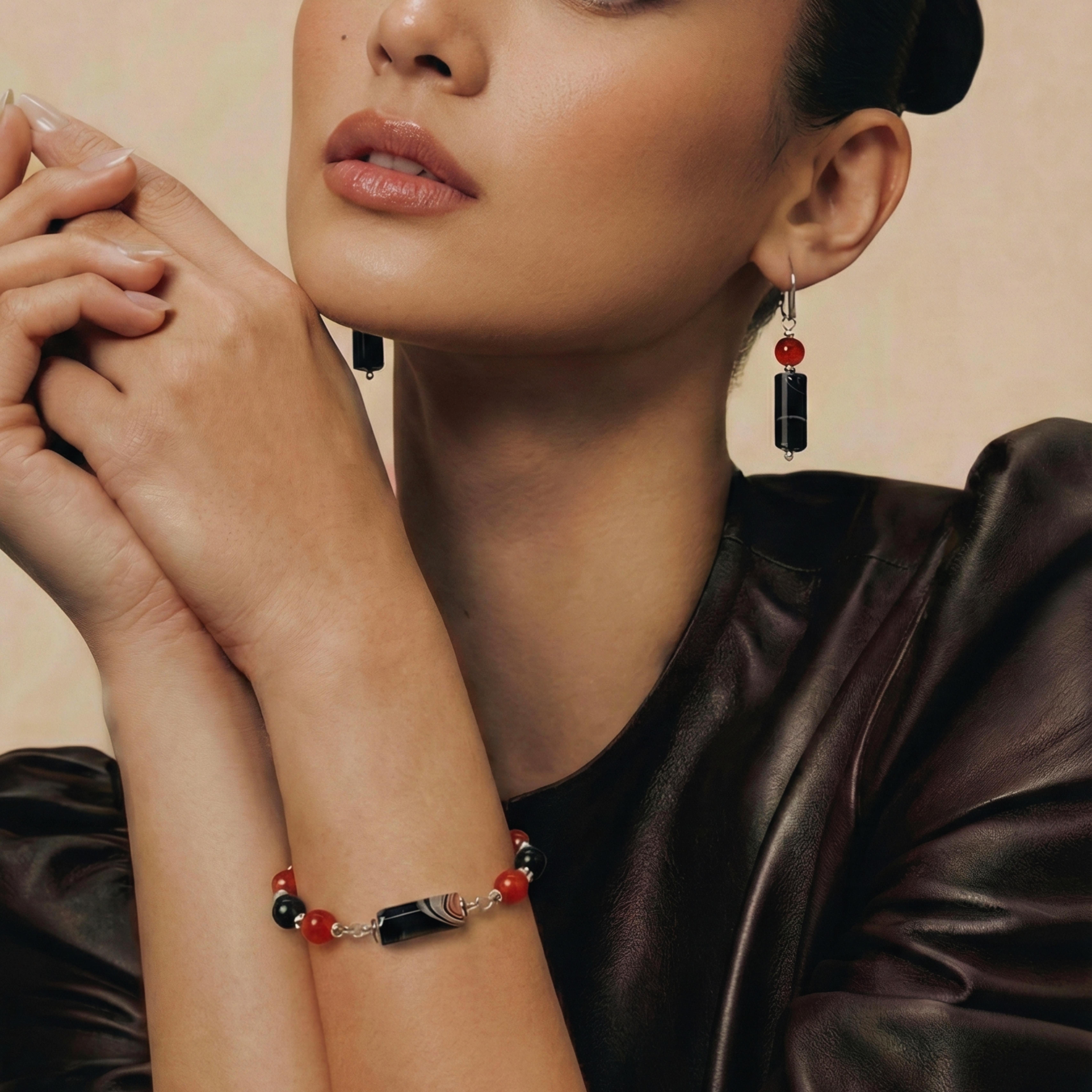 Coral Snake Jewellery Set