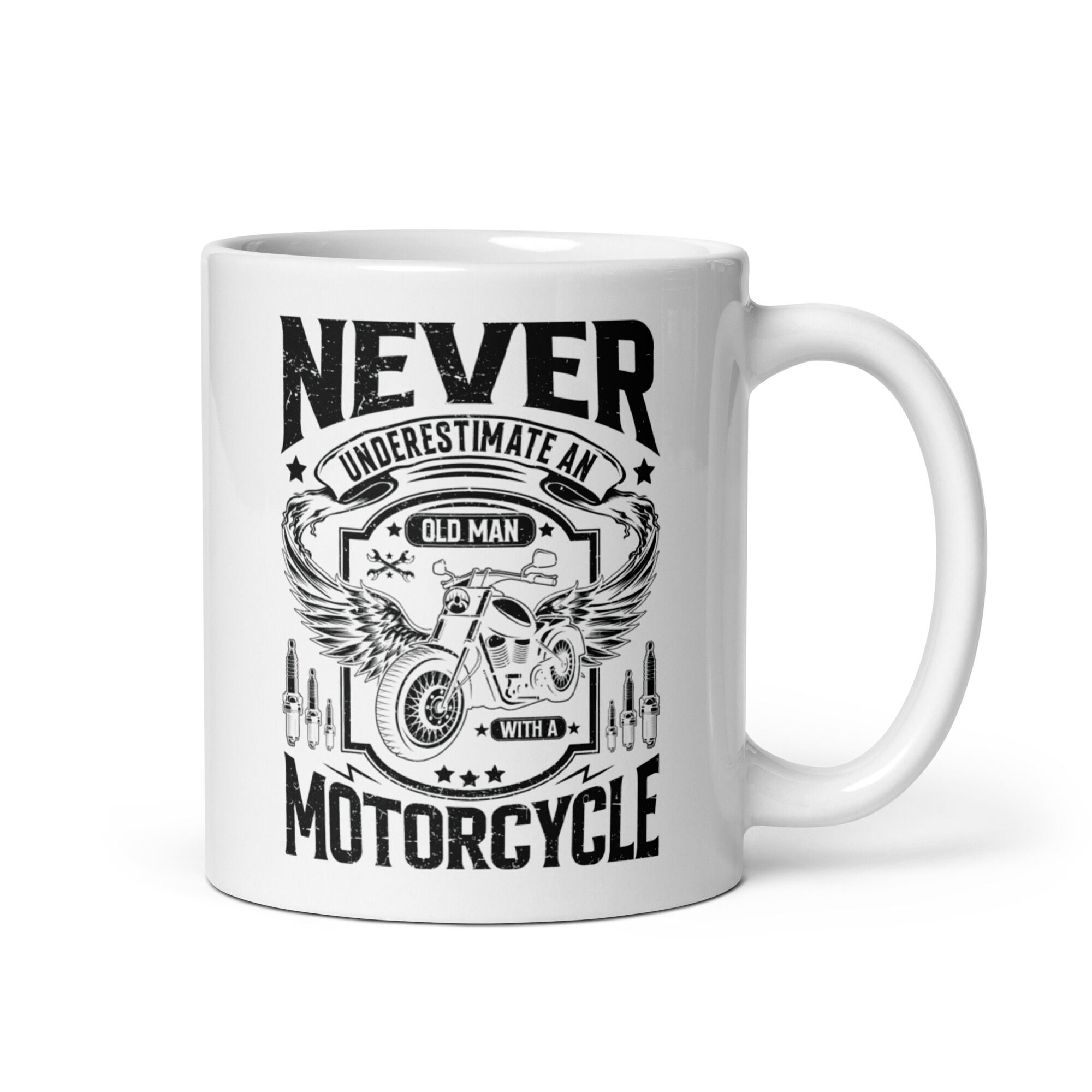 KoolerKing Motorcycle Old Man Coffee Mug