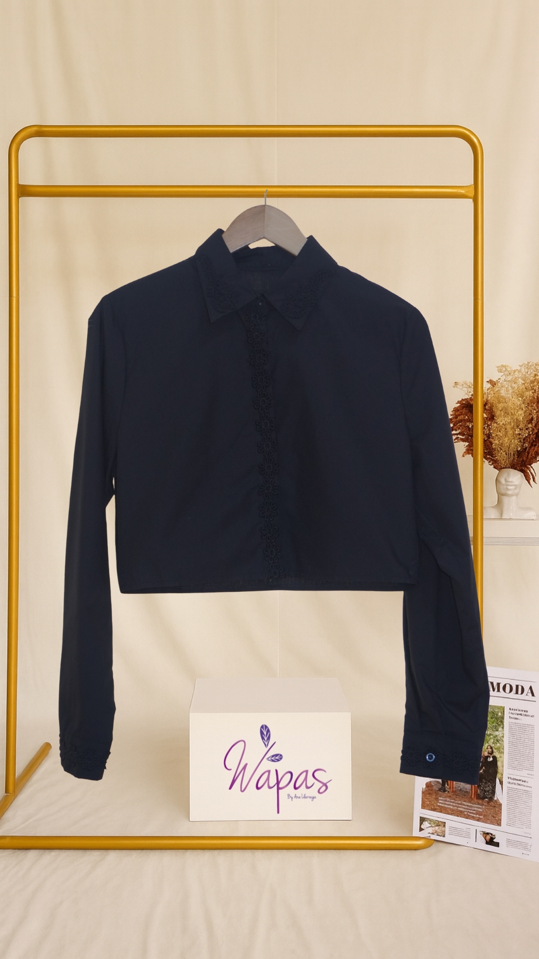 Camisa negra elegante