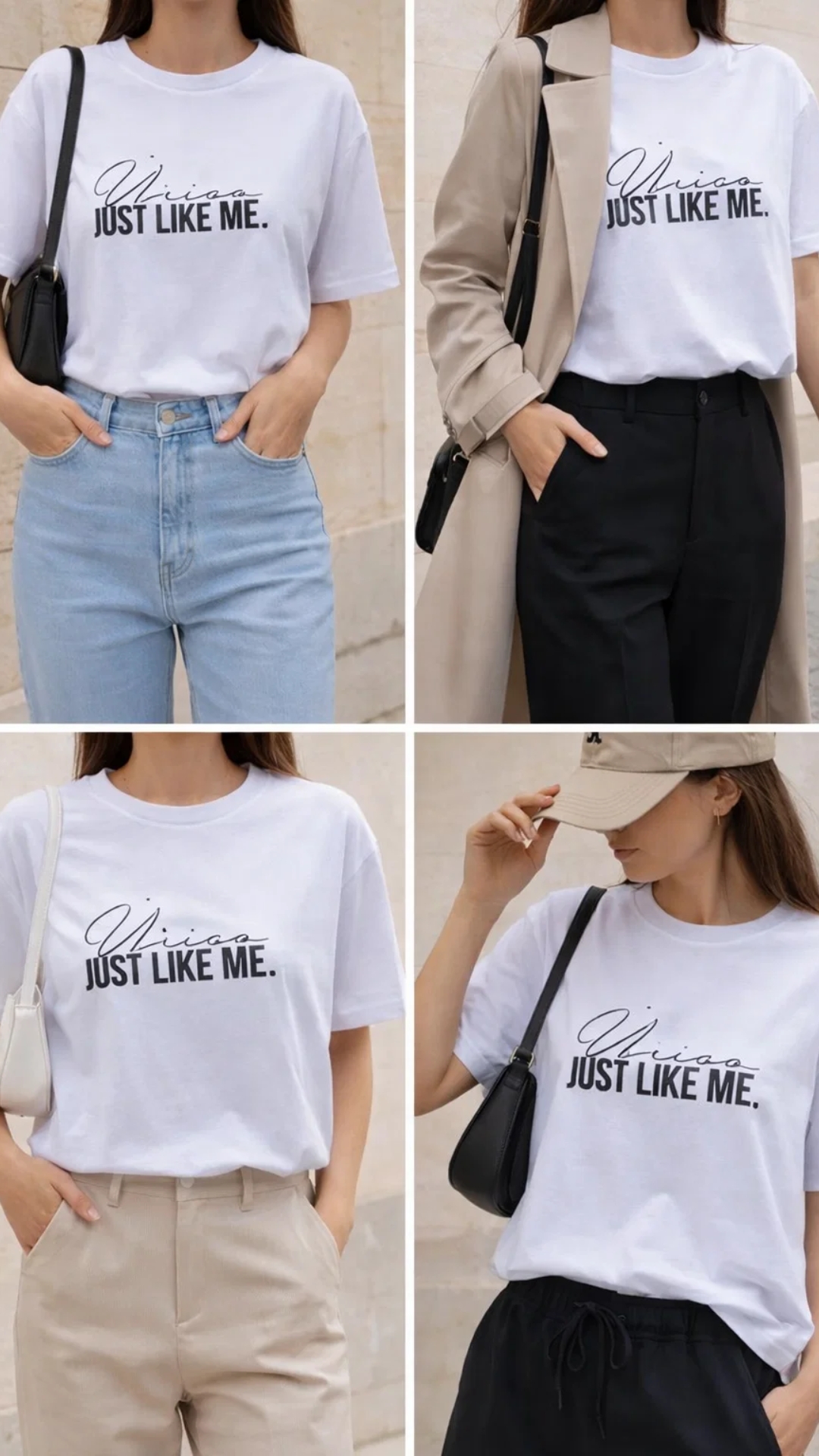 Camiseta Blanca "Just Like Me"