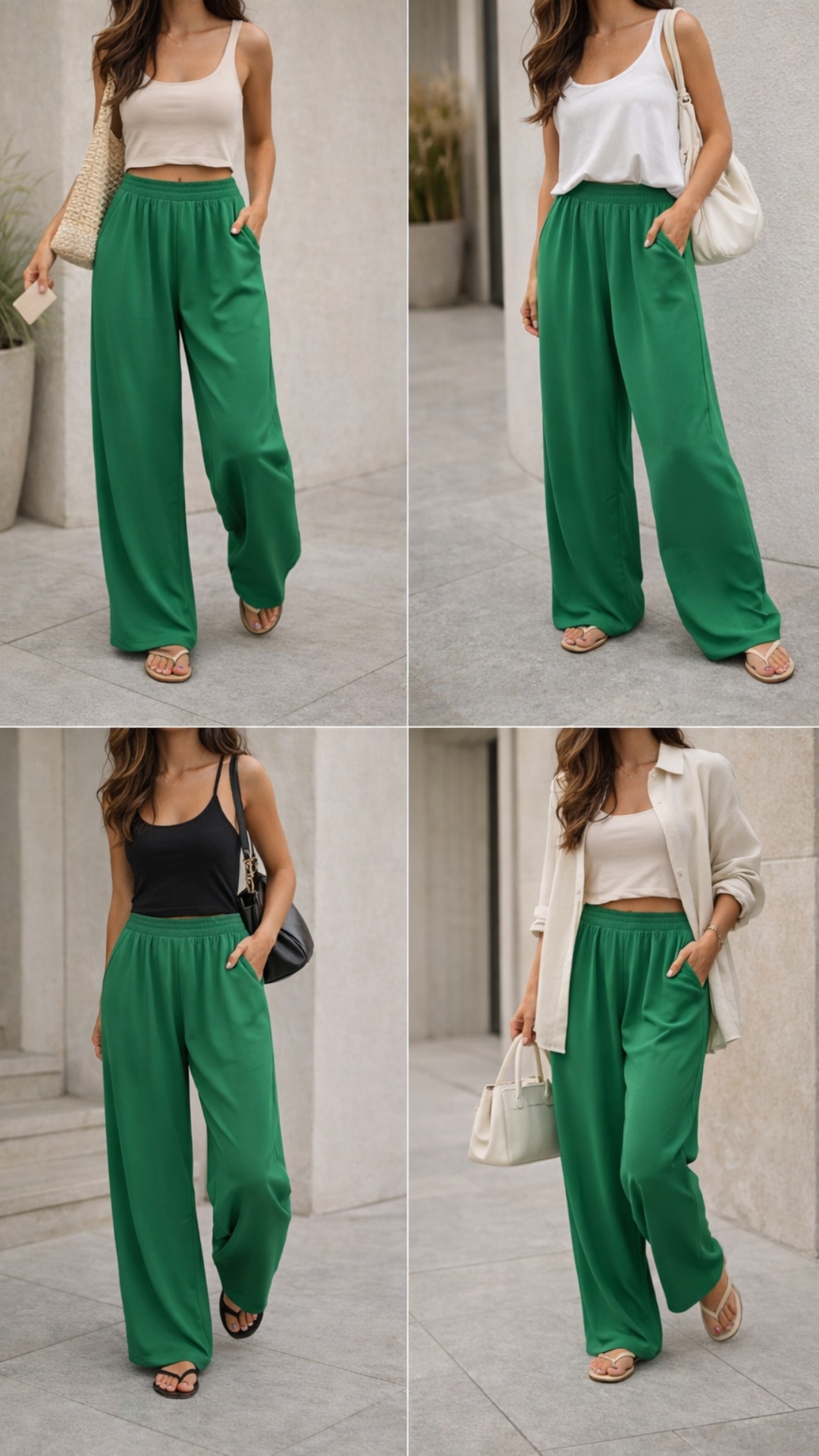 Pantalón Palazzo Verde