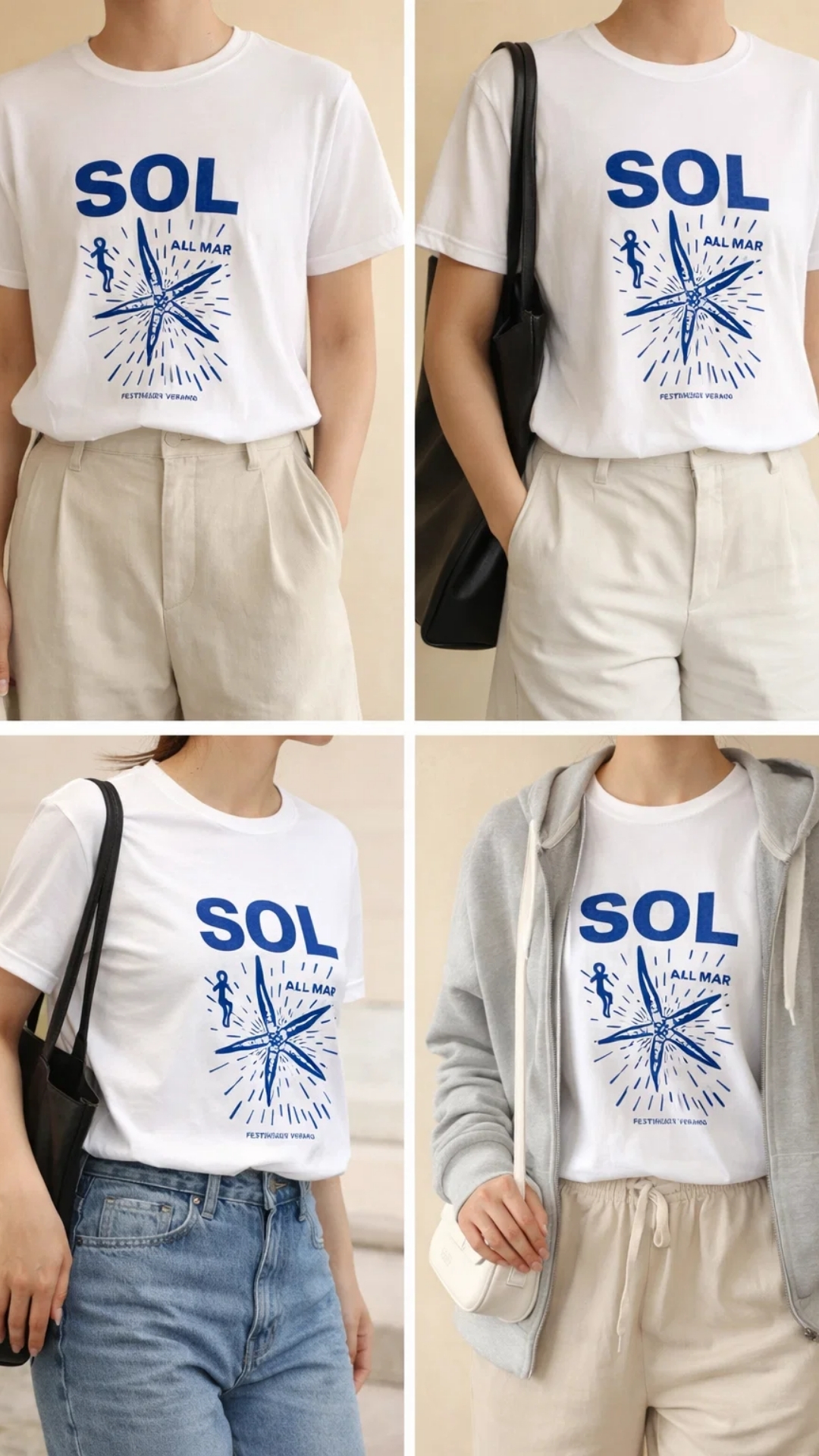 Camiseta 'SOL' blanca