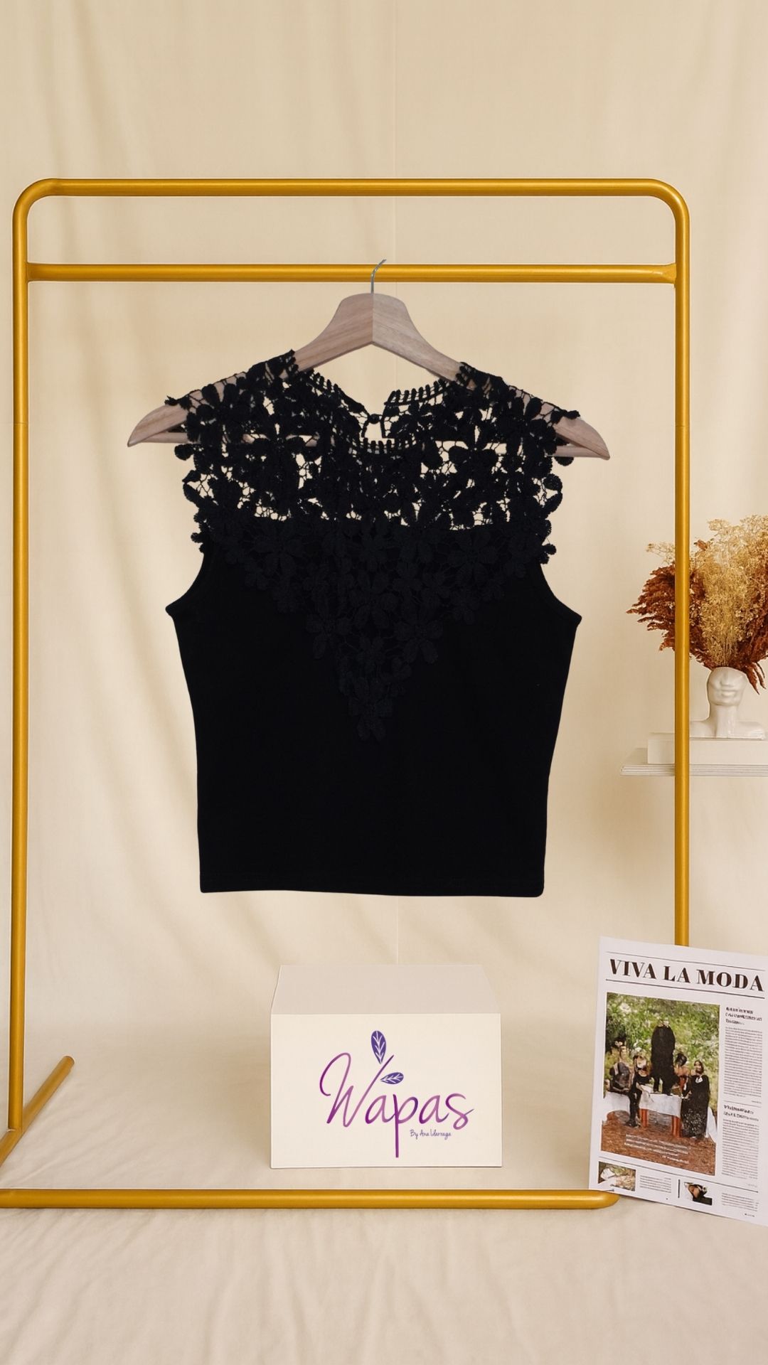 Blusa negra elegante