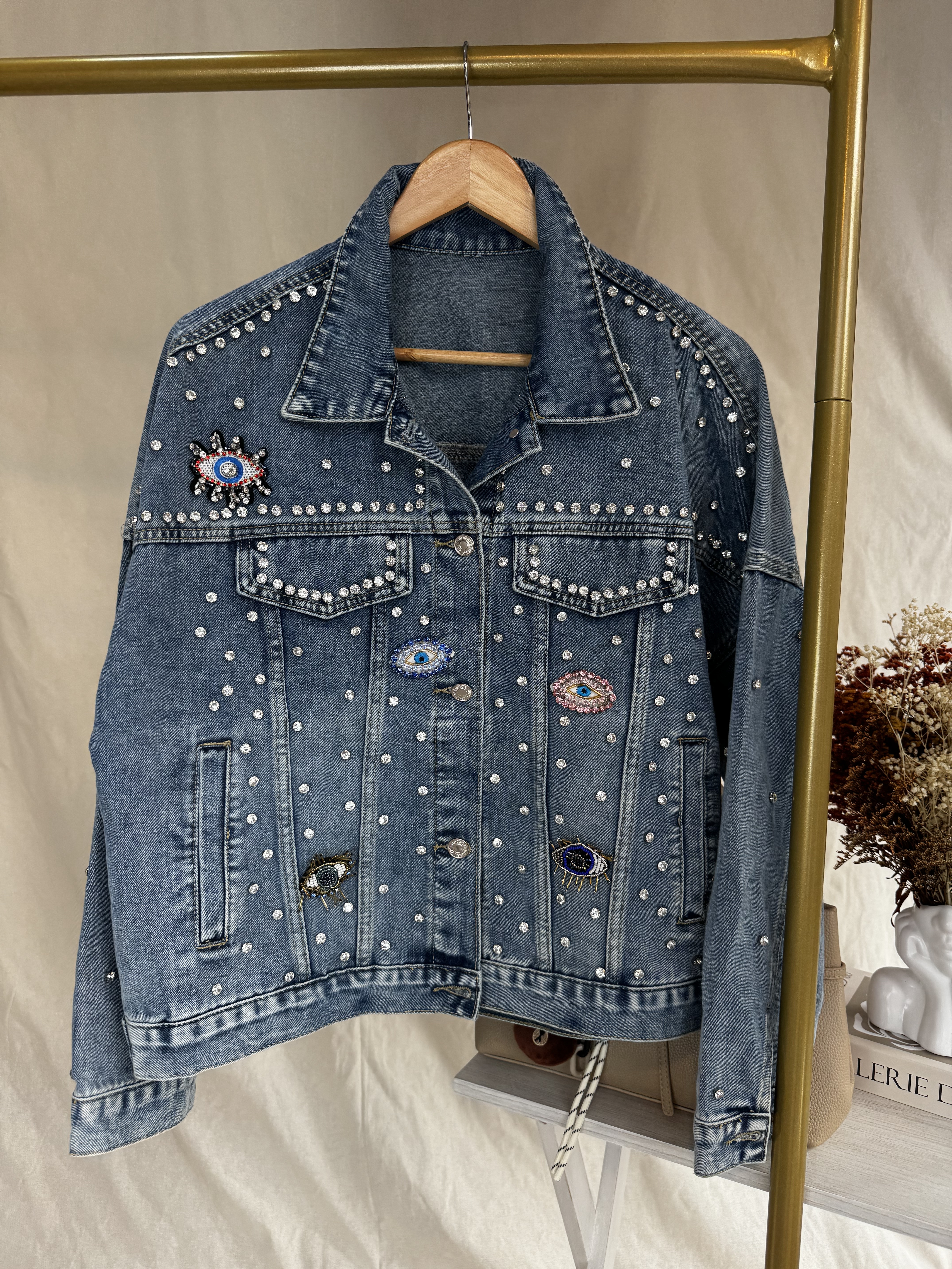 Chaqueta vaquera decorada