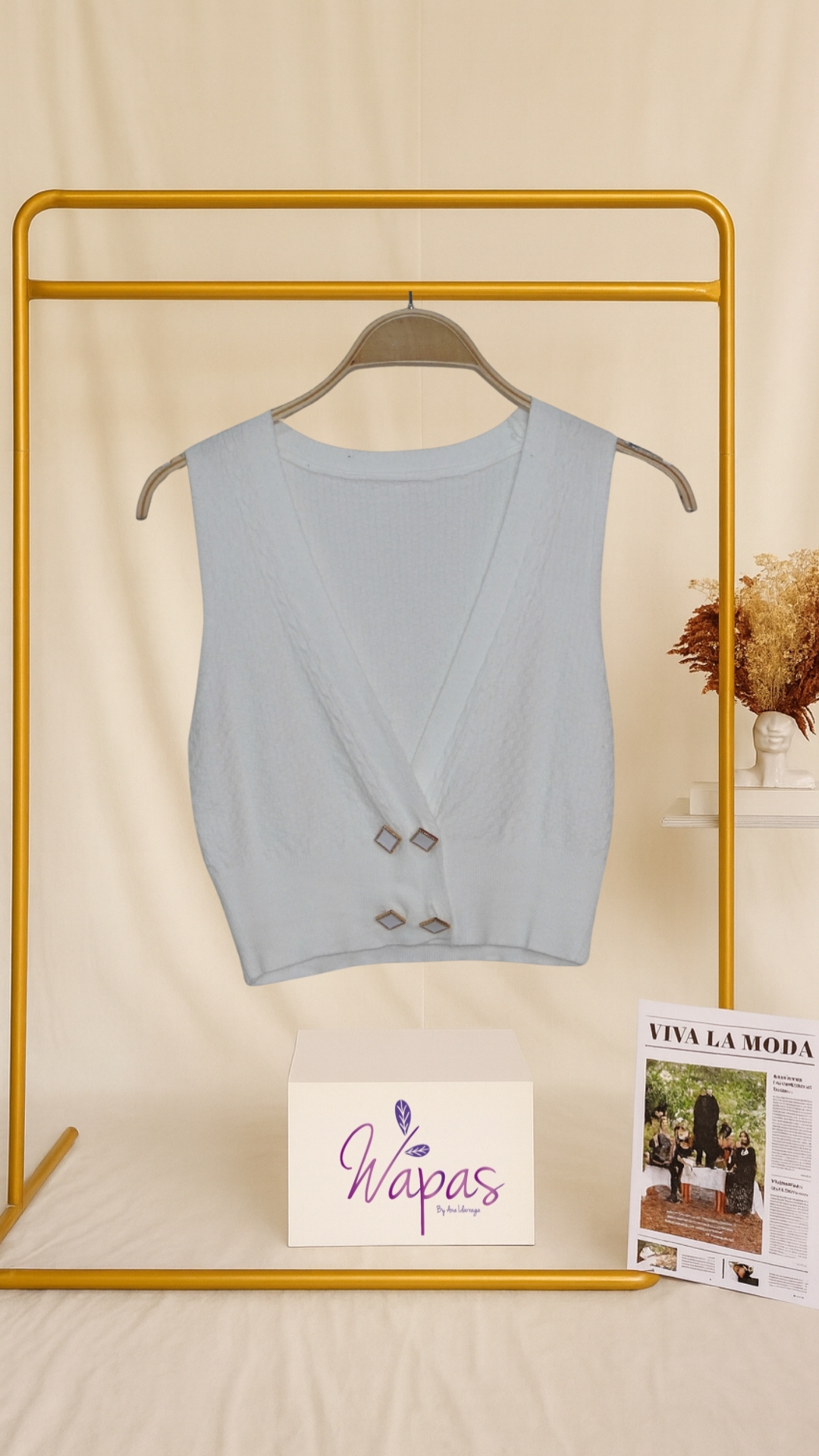 Chaleco blanco claro