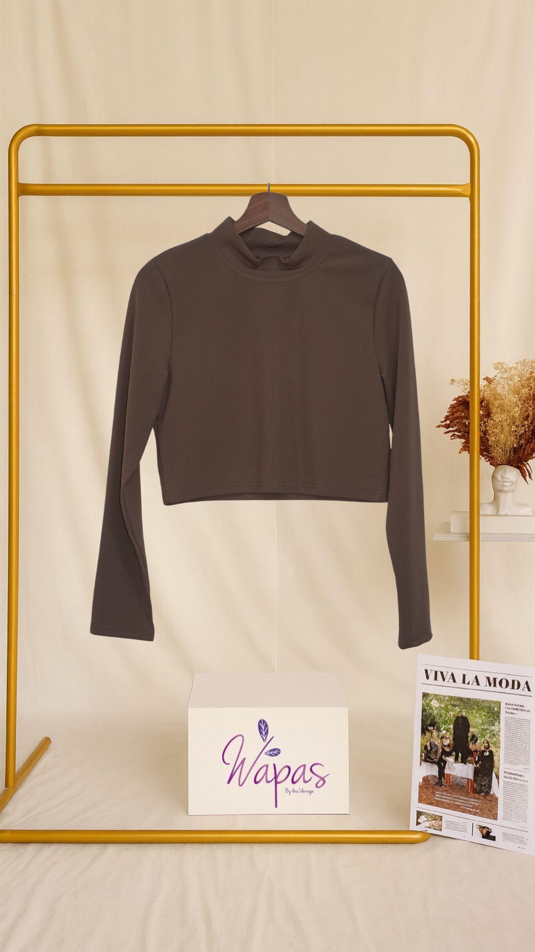 Camiseta manga larga cafe