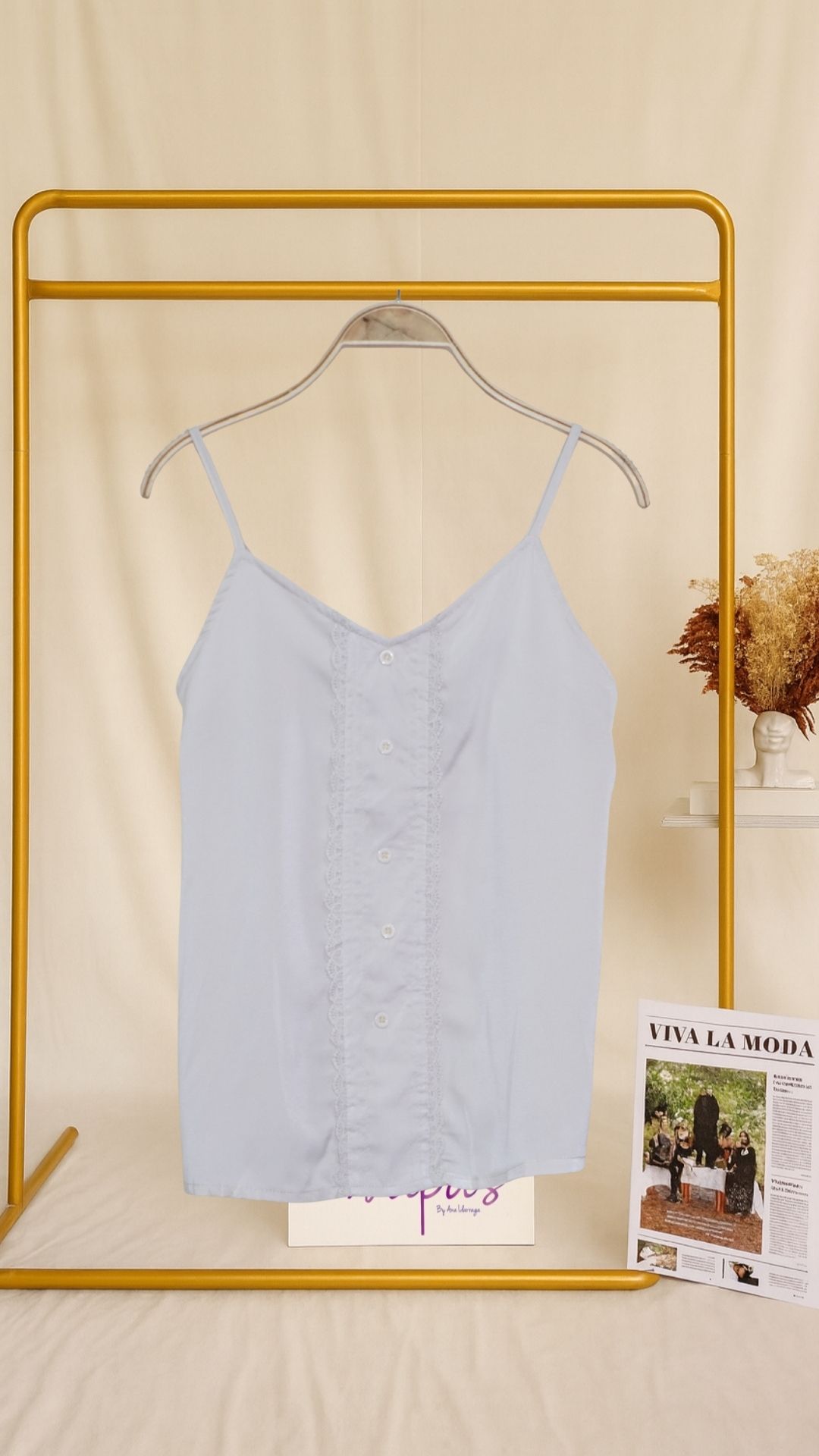 Blusa de tirantes claro