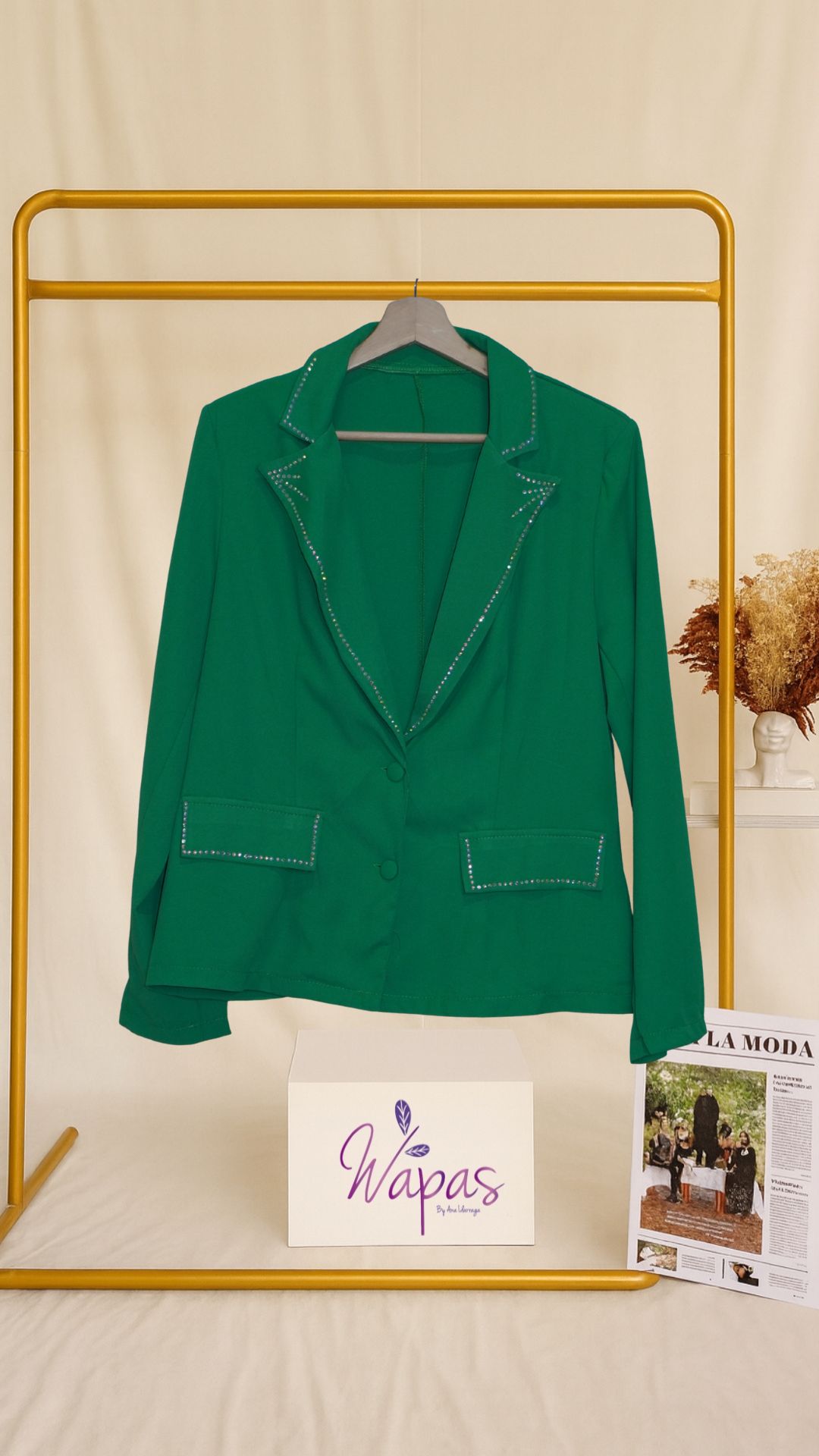 Blazer verde elegante