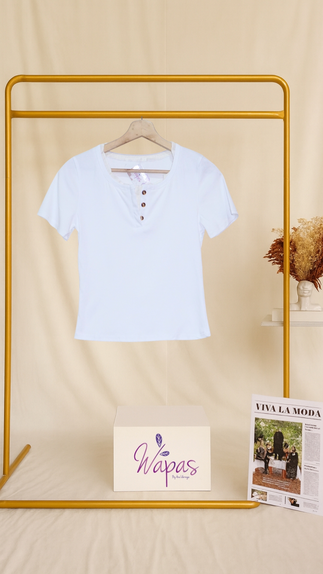 Camiseta blanca de mujer