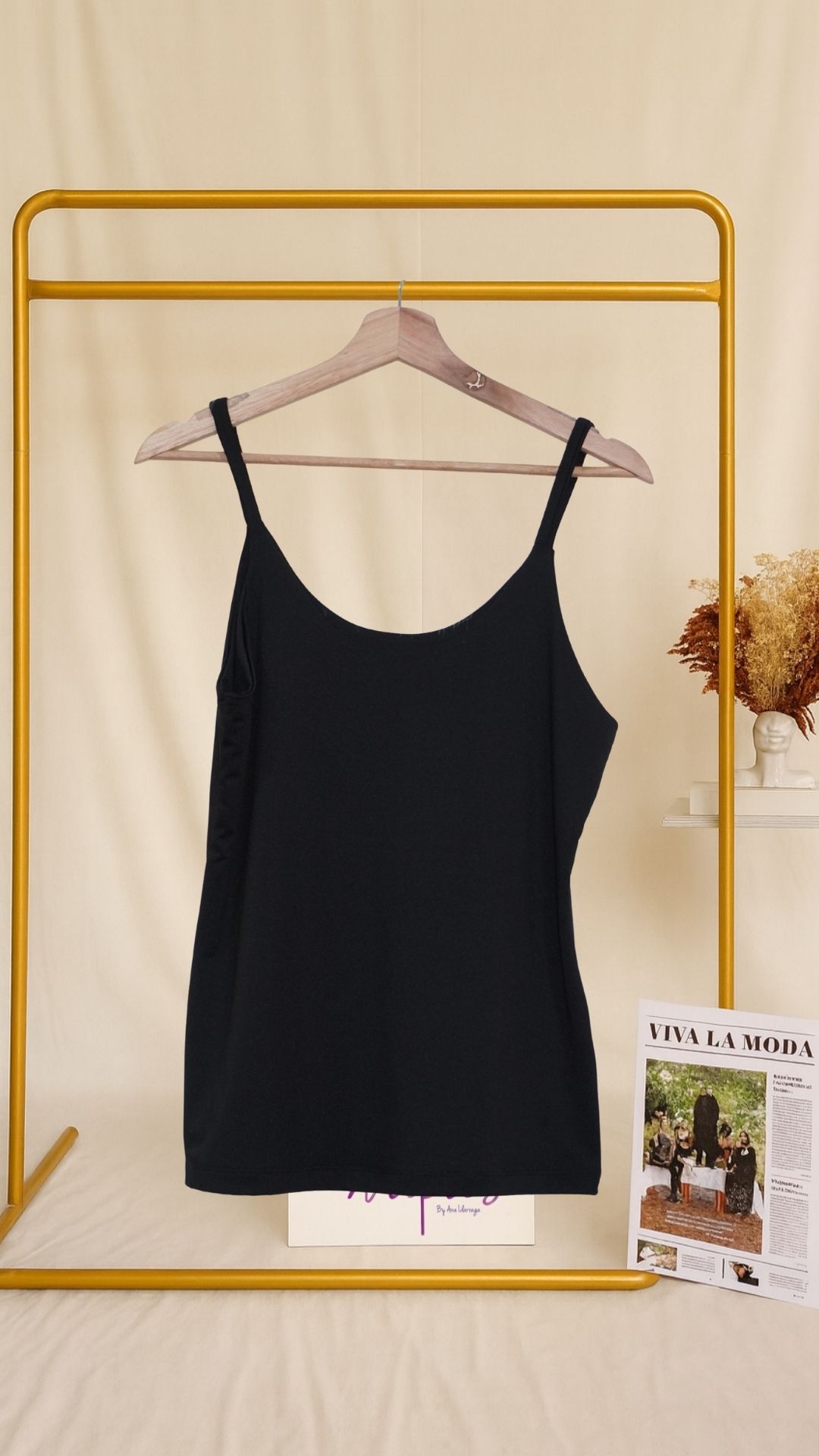 Camiseta de tirantes negra