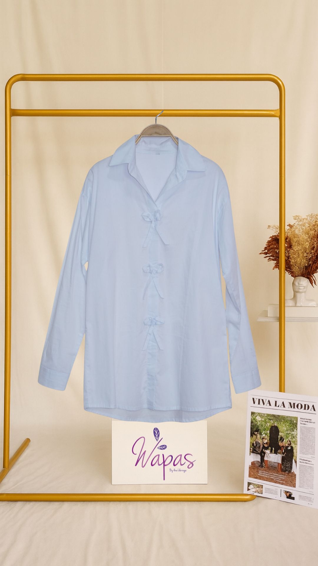 Camisa blanca de botones