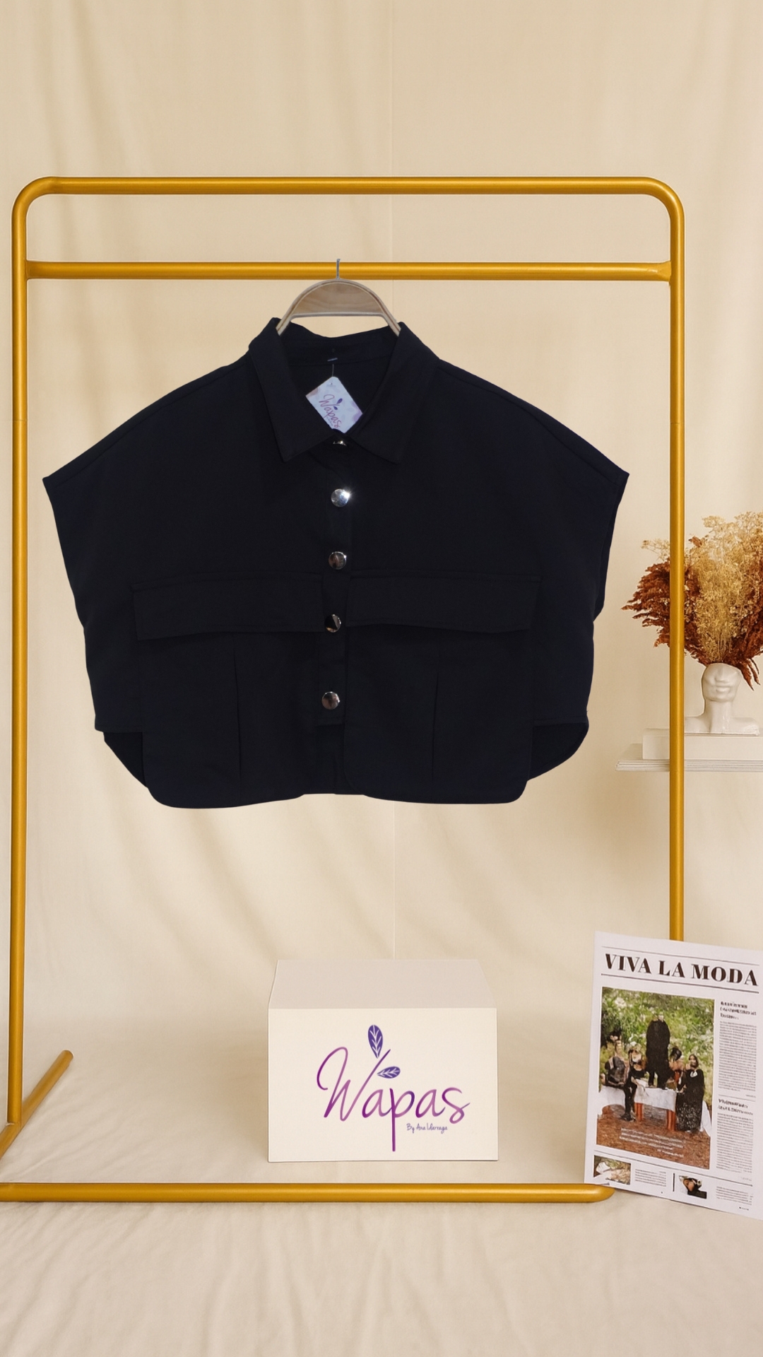 Chaleco negro elegante