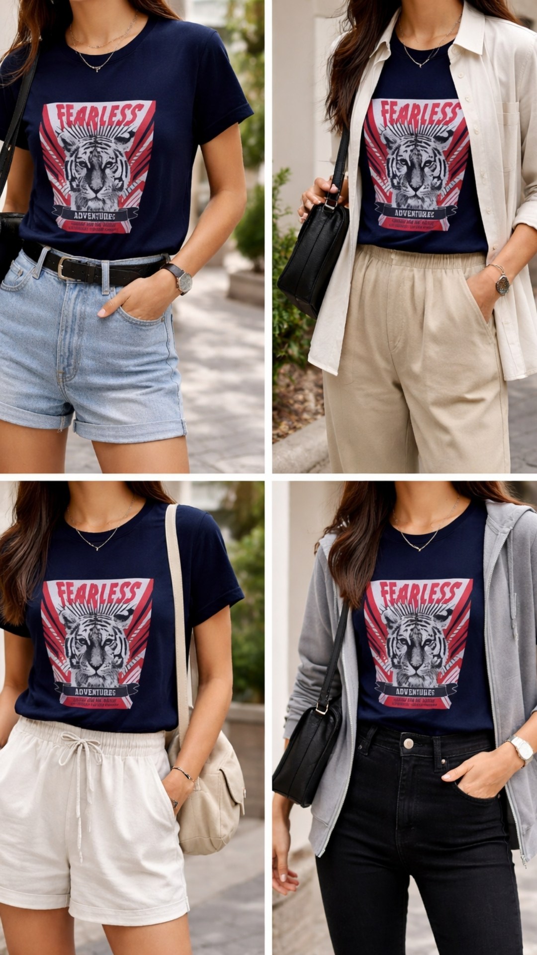 Camiseta Estampada 'Fearless'