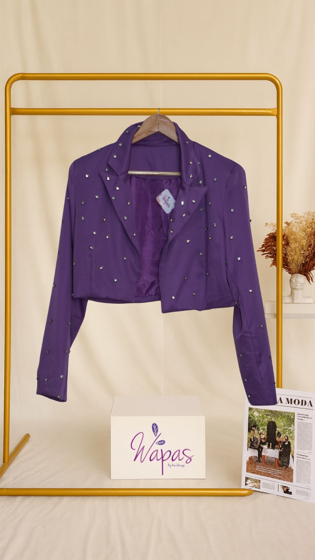 Chaqueta corta morada