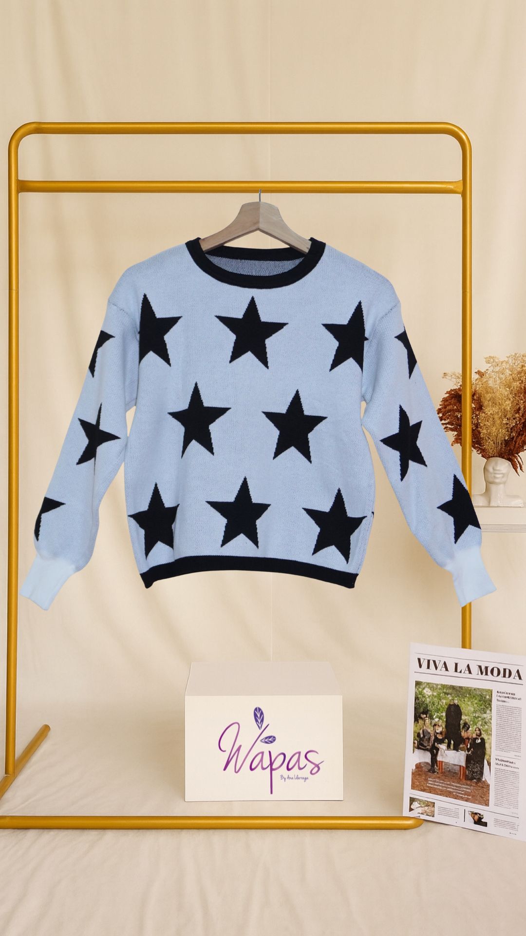 Suéter Blanco con estrellas