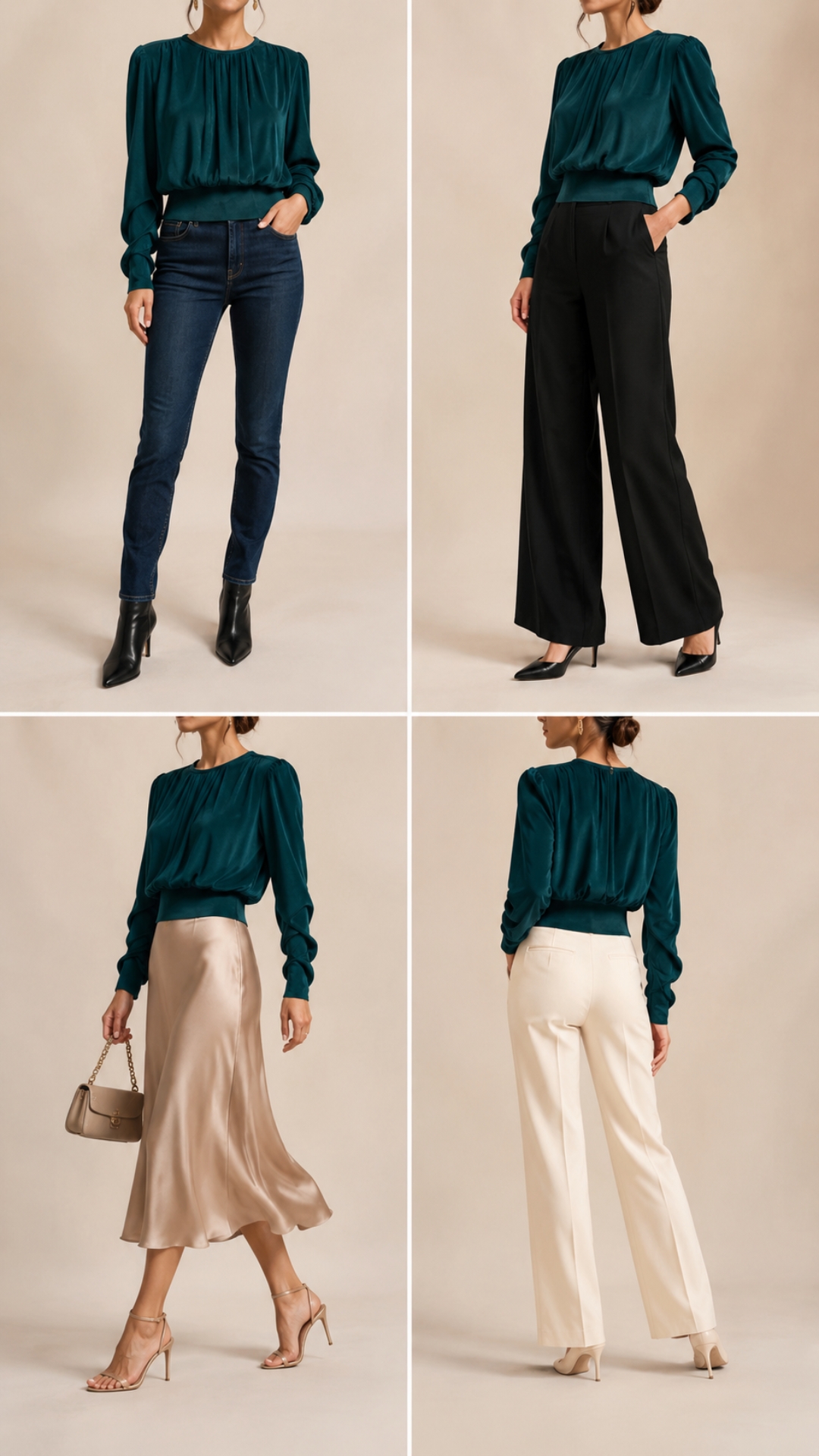Blusa verde esmeralda