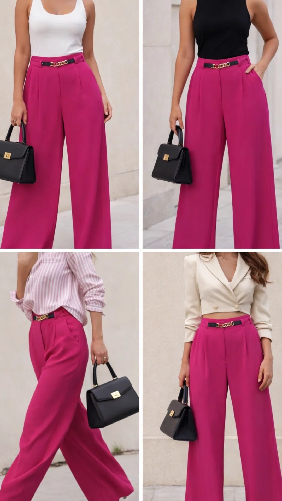 Pantalón Palazzo Fucsia