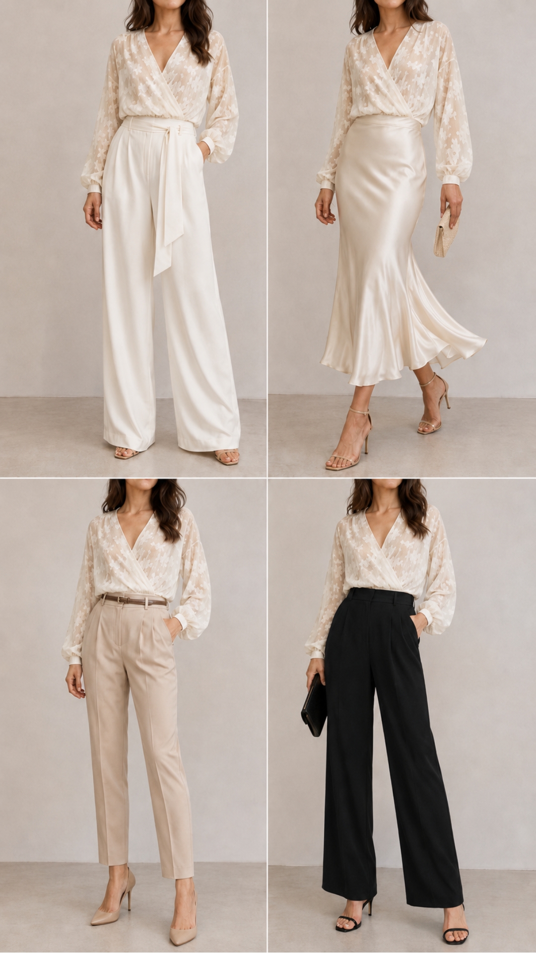 Blusa elegante de encaje floral