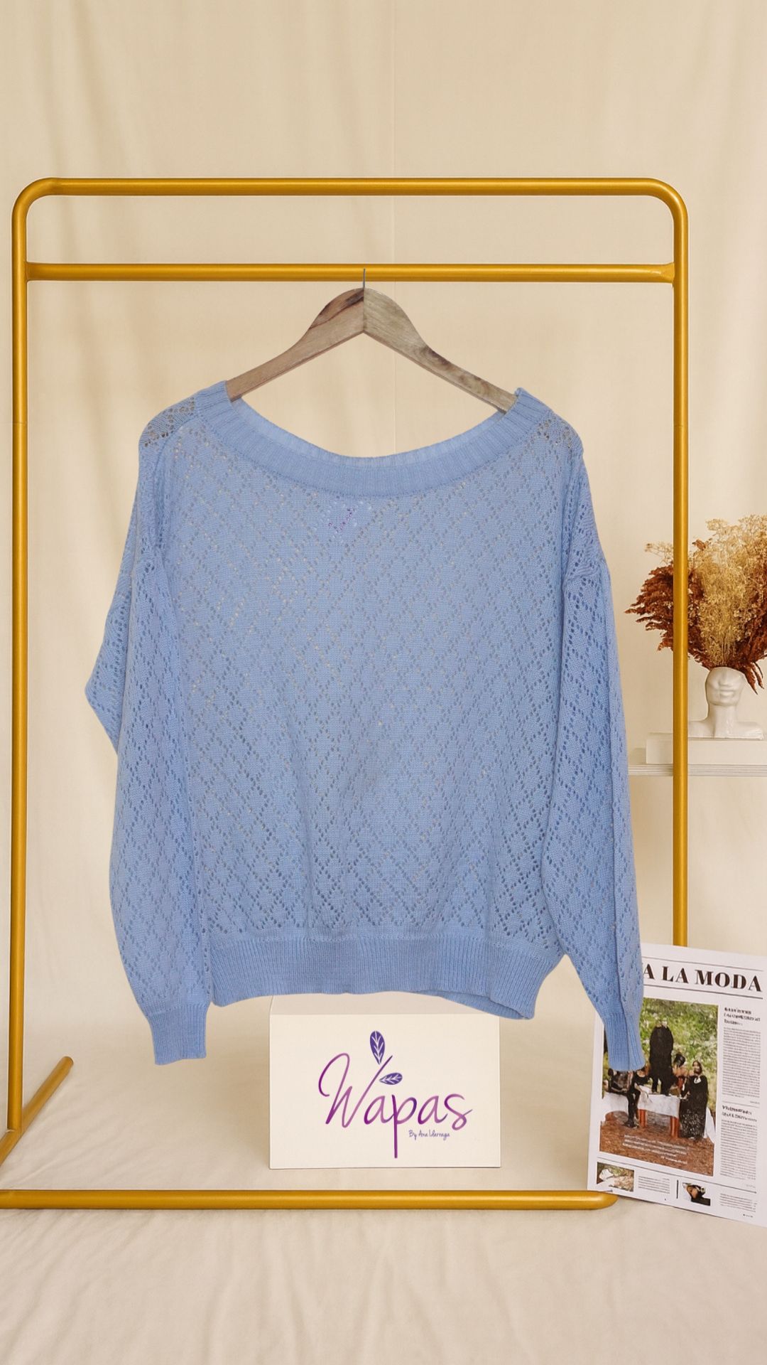 Suéter azul claro
