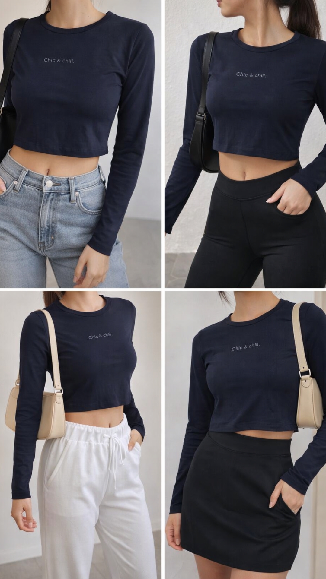 Buso Crop top azul 