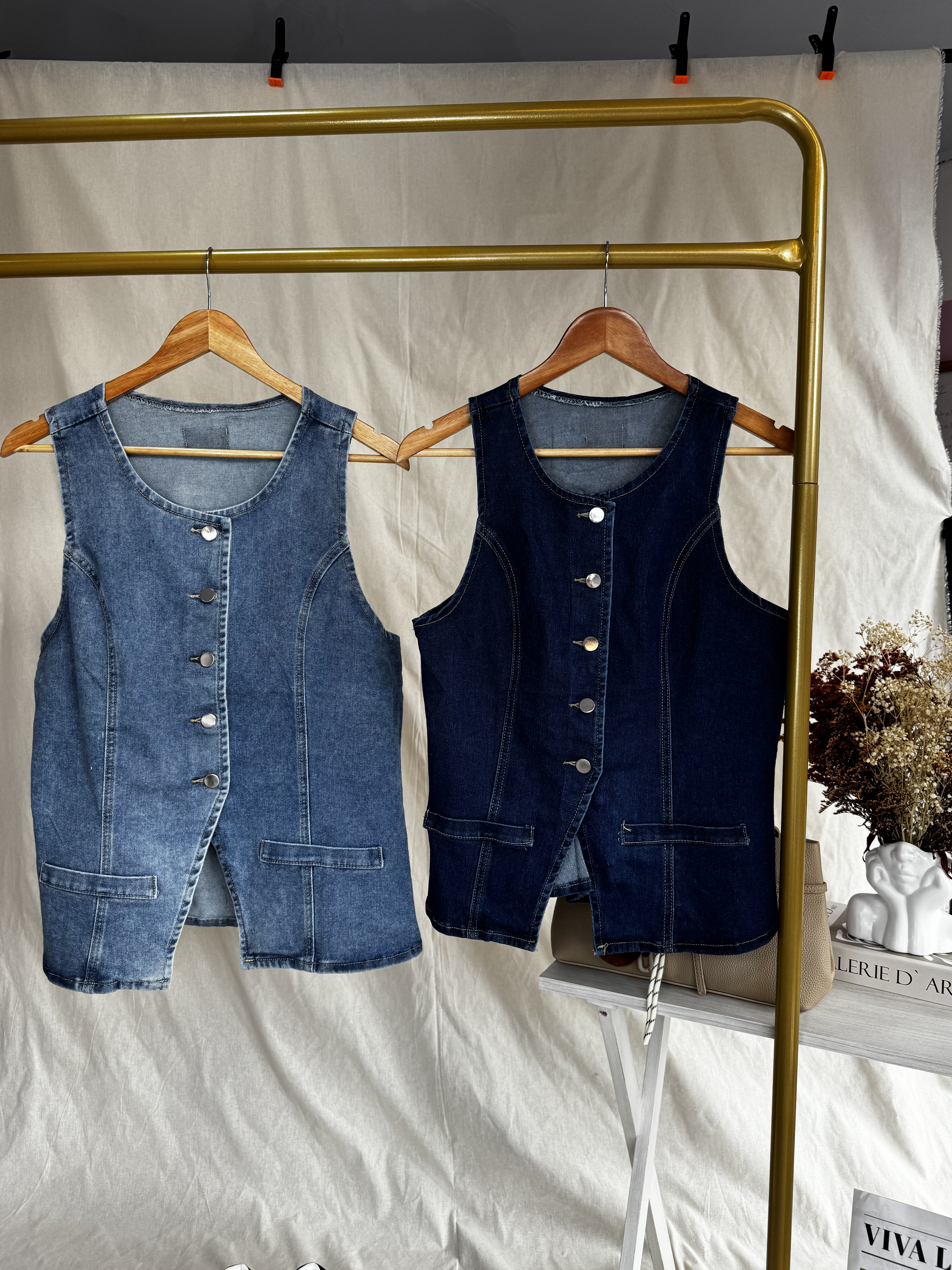 Chalecos de mezclilla