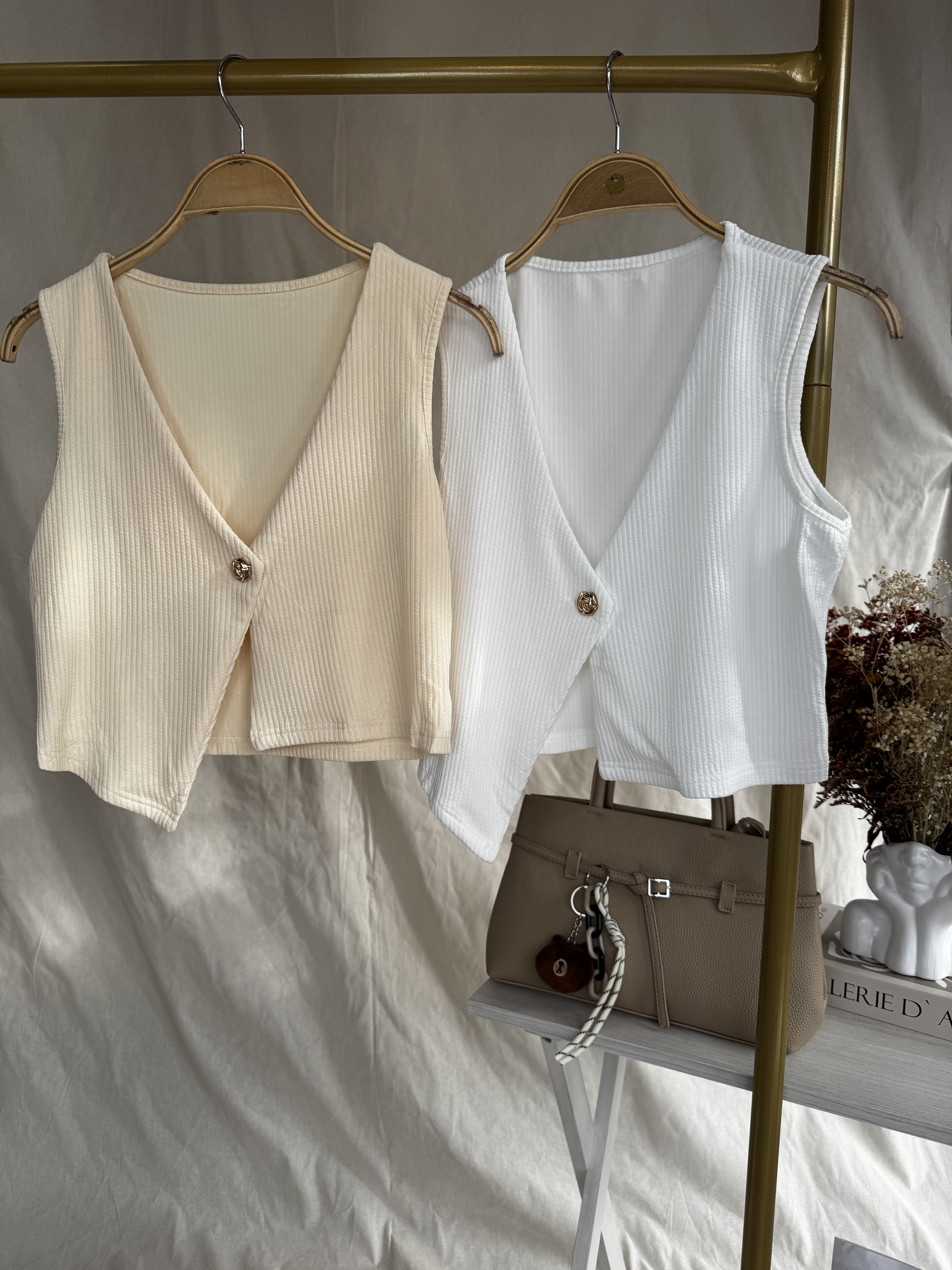 Chaleco de punto sencillo