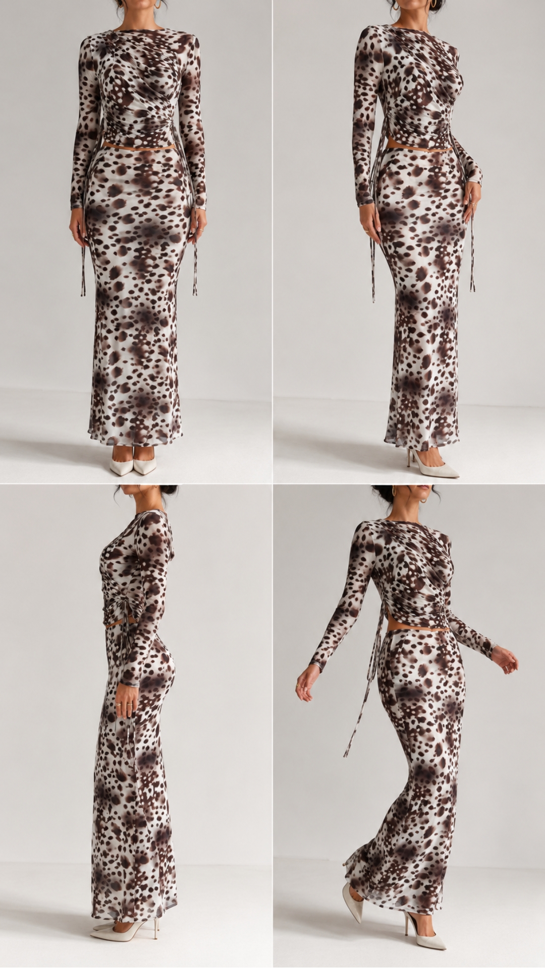 Set Largo Estampado Animal Print