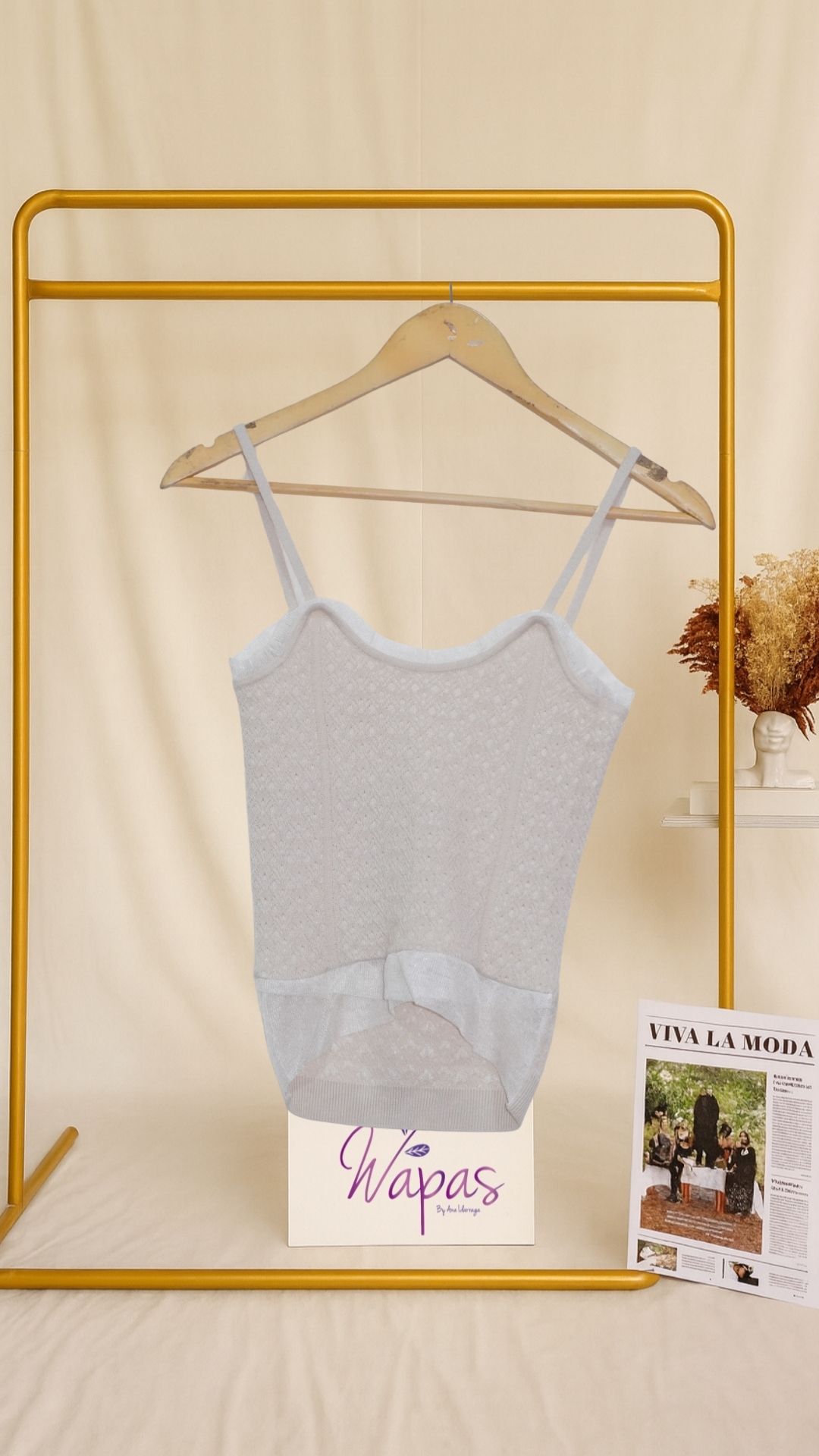 Blusa de tirantes claro