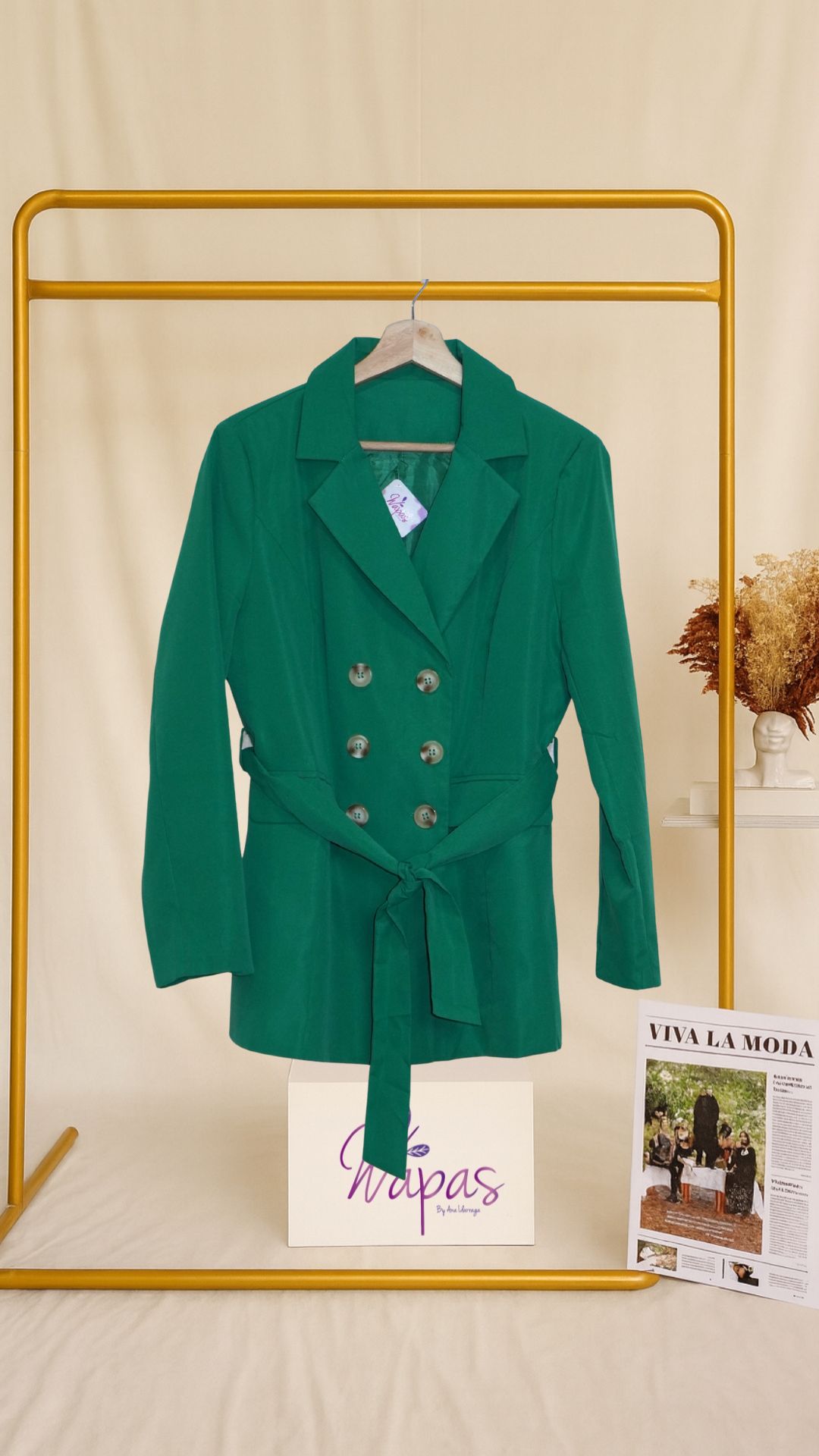 Abrigo verde elegante