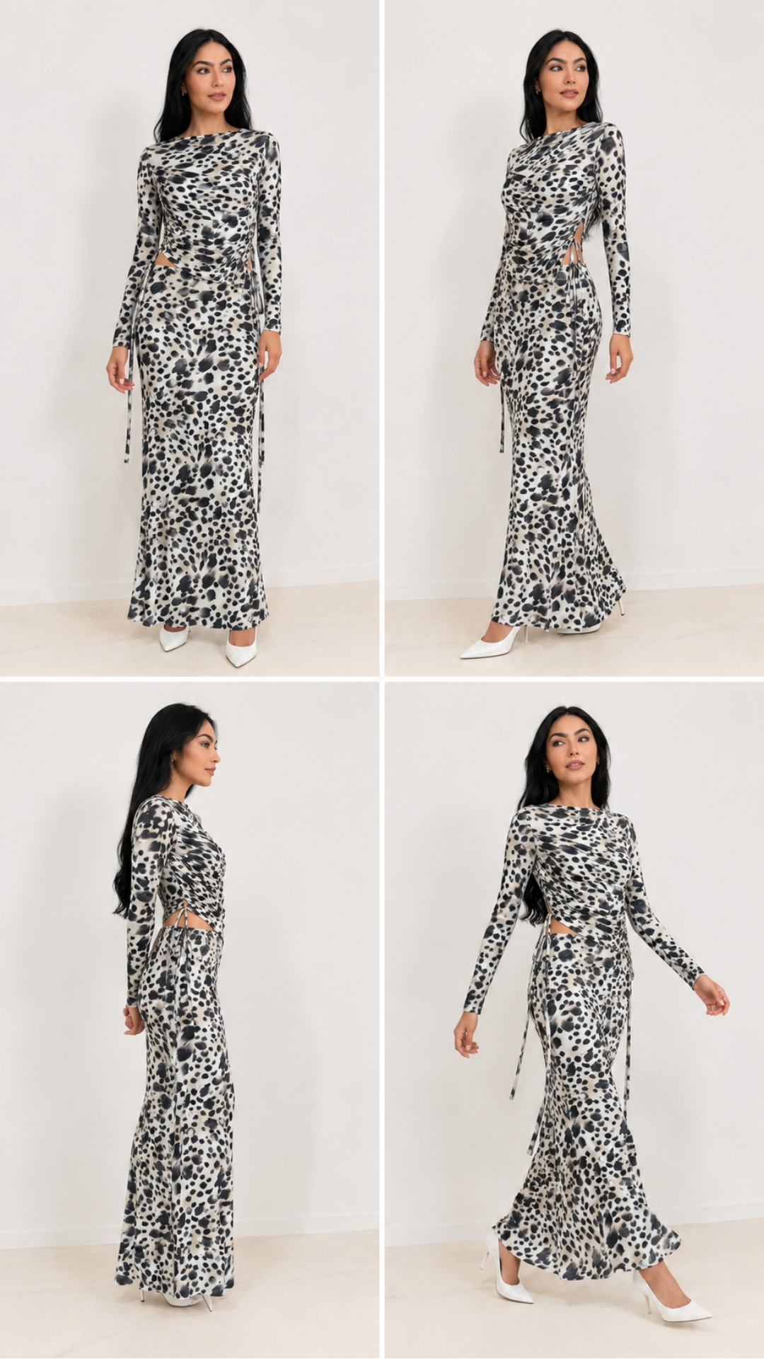 Set largo animal print