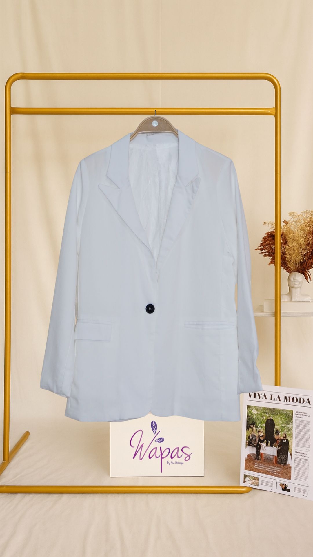 Blazer clásico azul claro