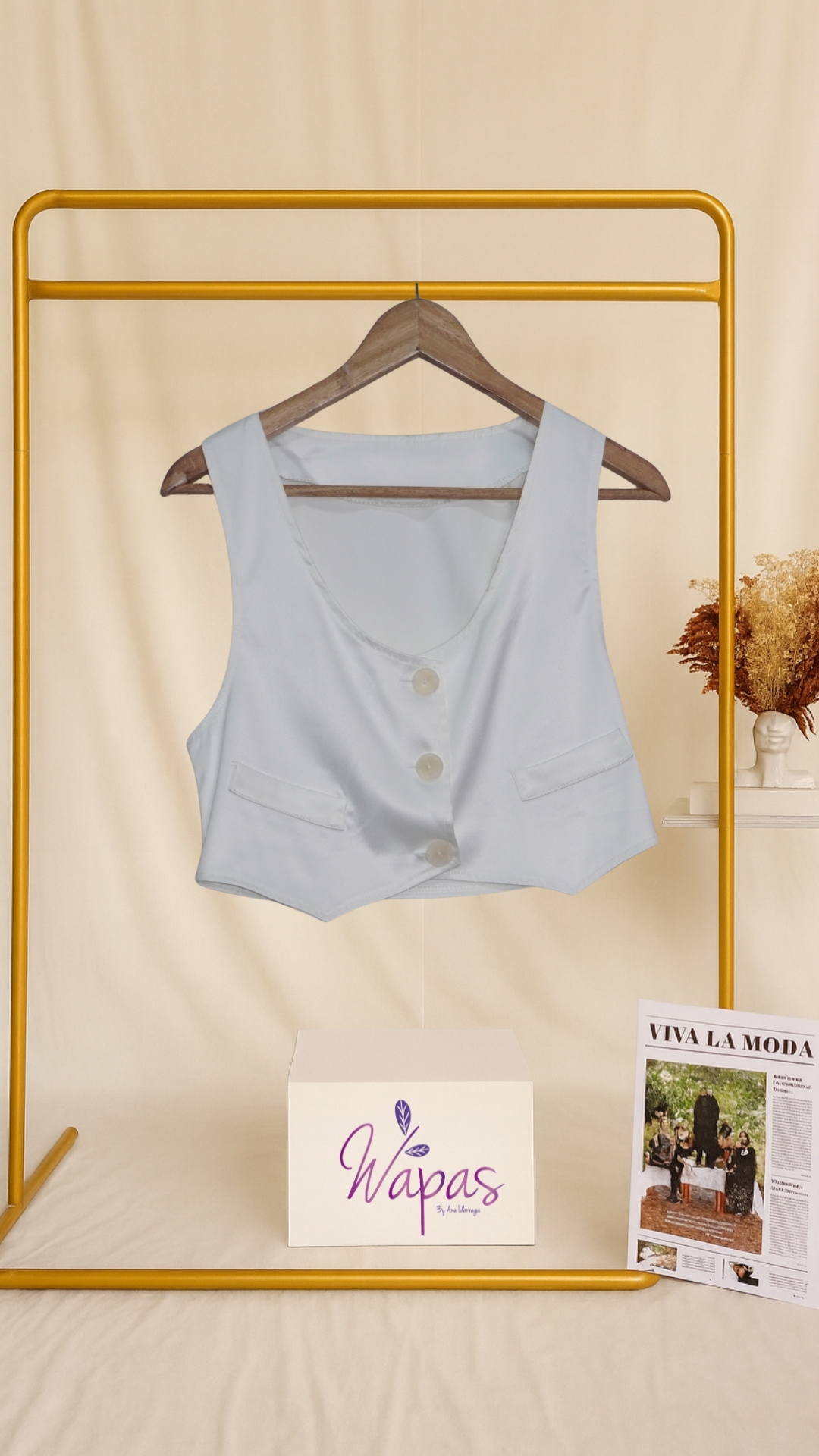 Chaleco blanco para mujer