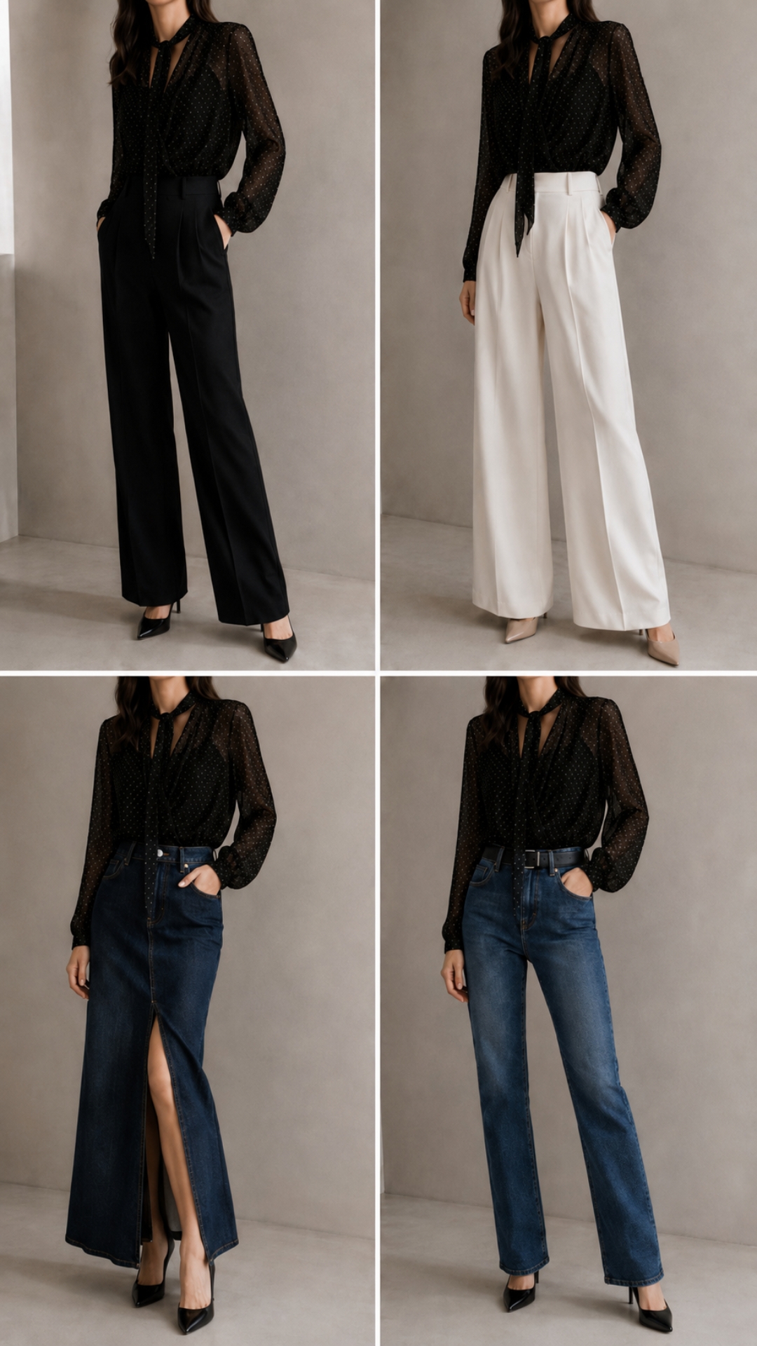 Blusa Transparente Elegante