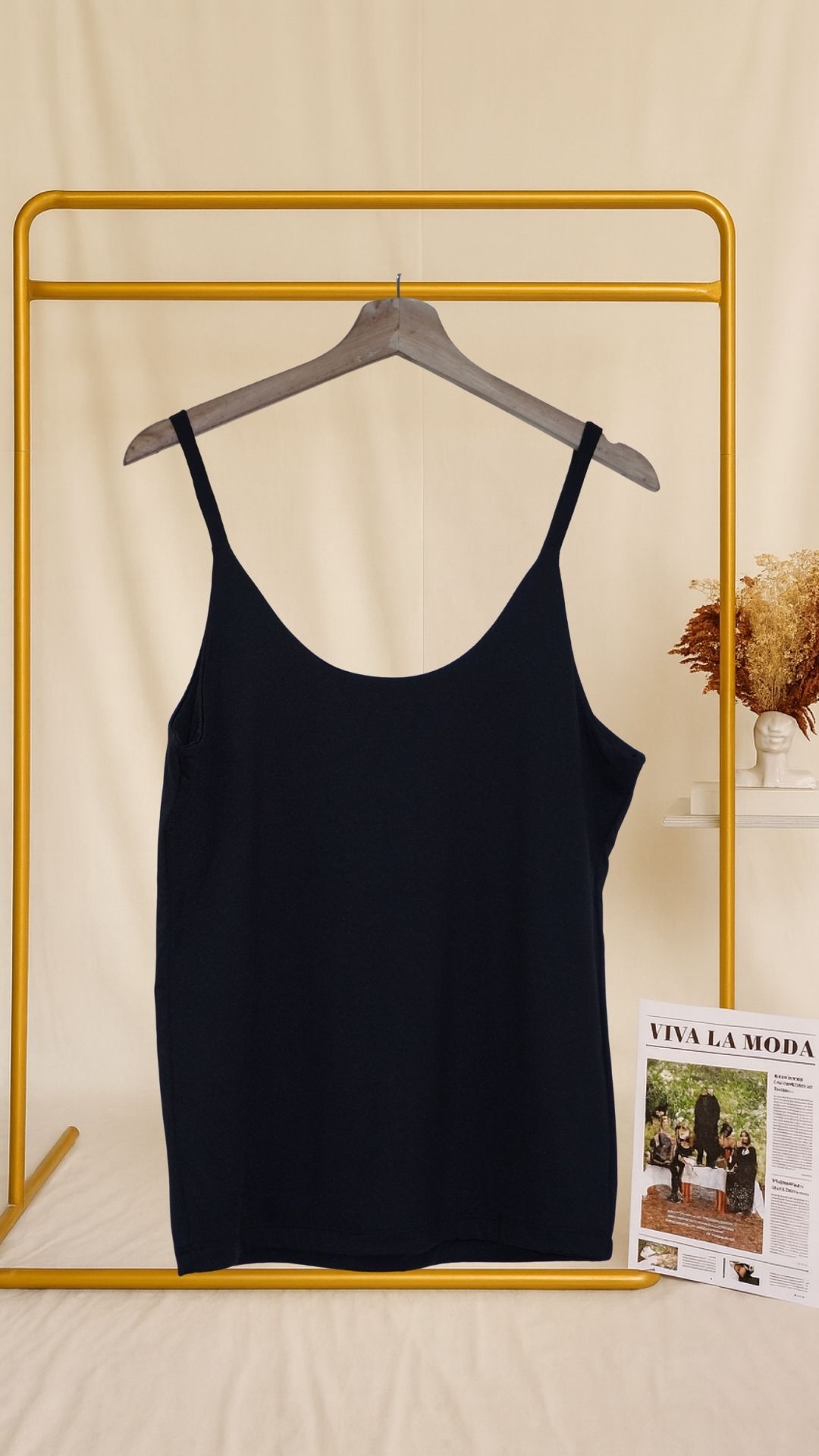 Camiseta de tirantes negra