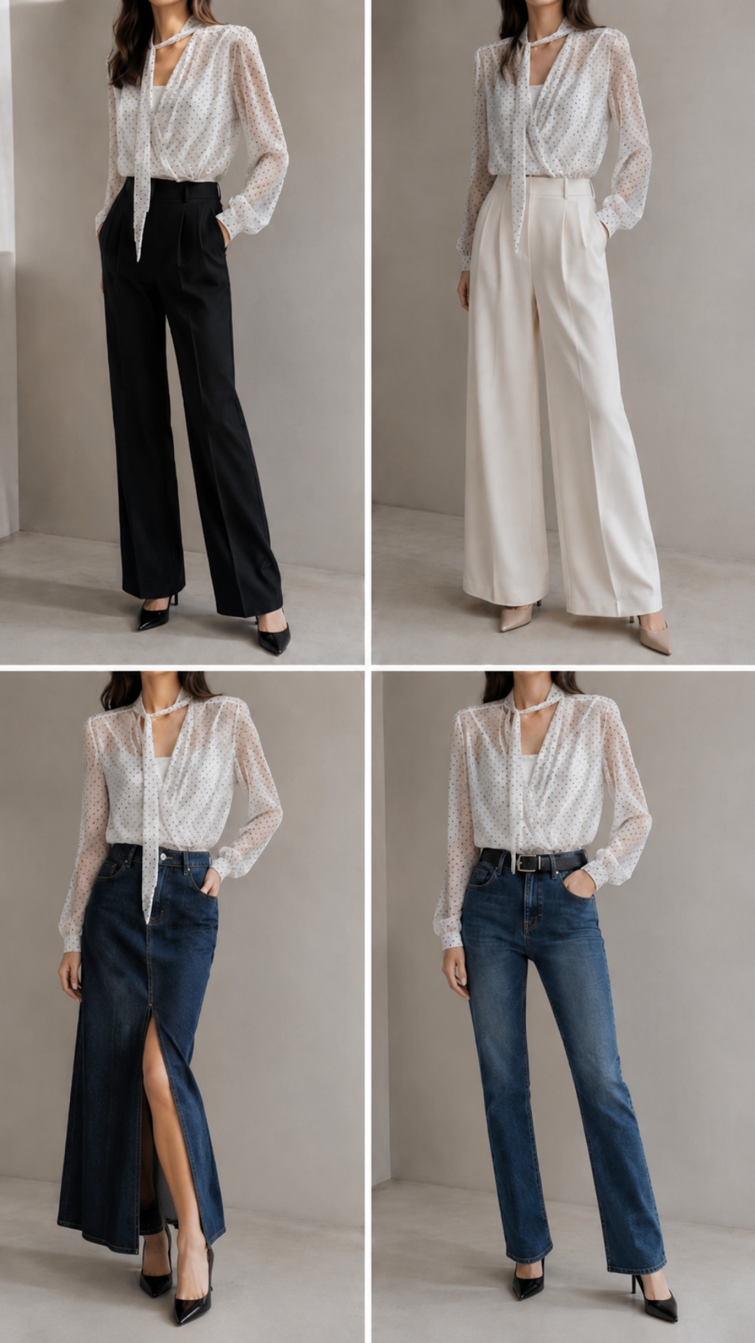 Blusa Transparente Elegante