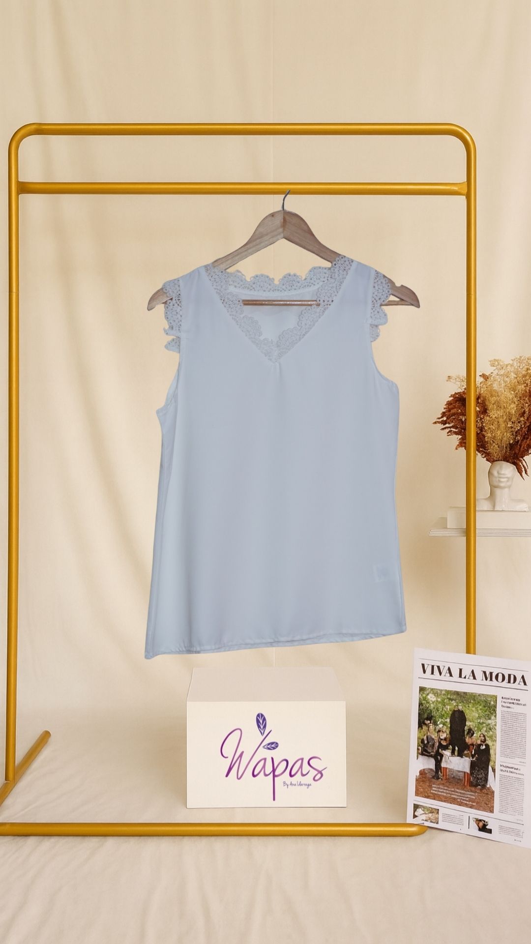 Blusa sin mangas claro