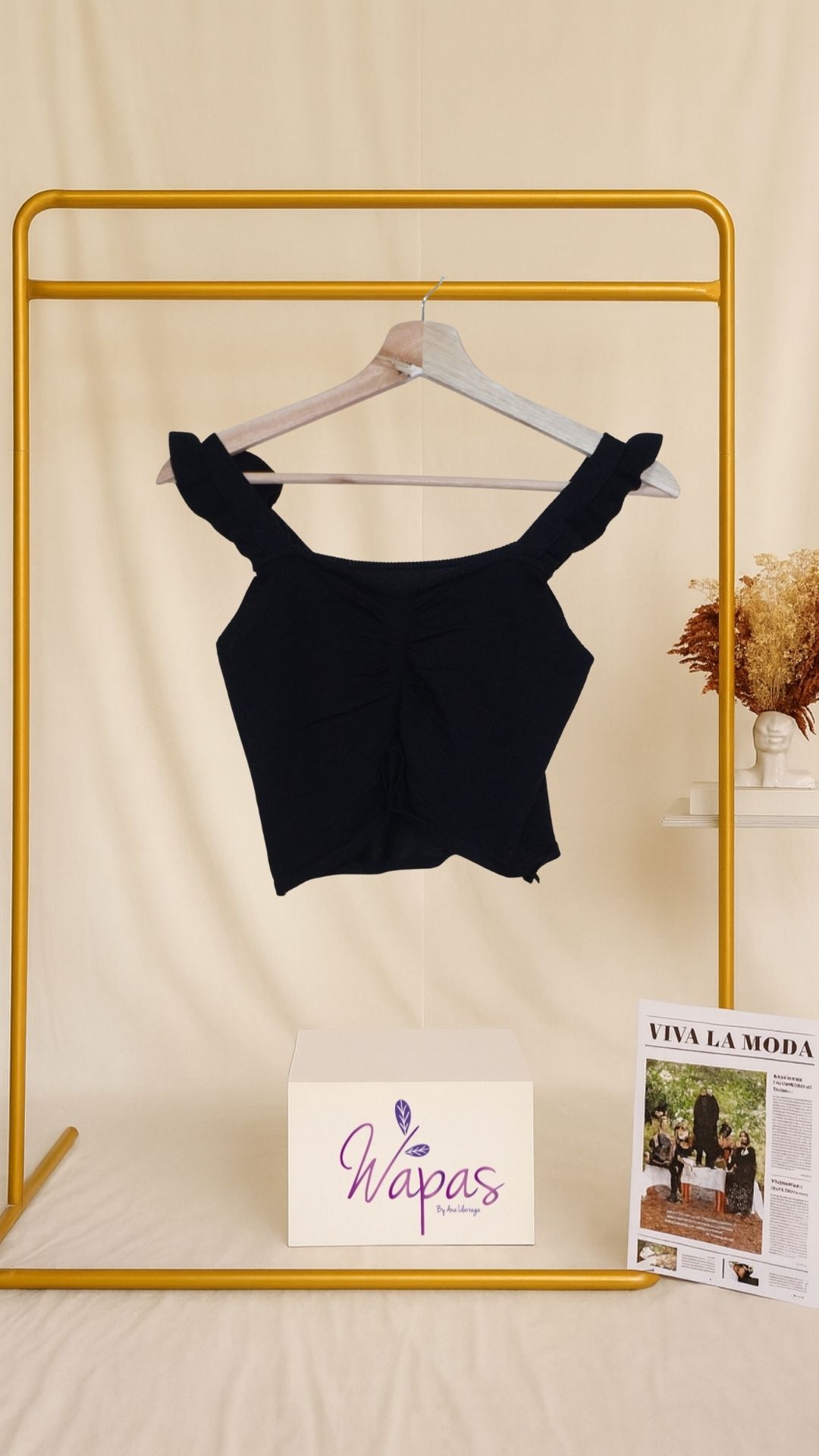 Top negro elegante