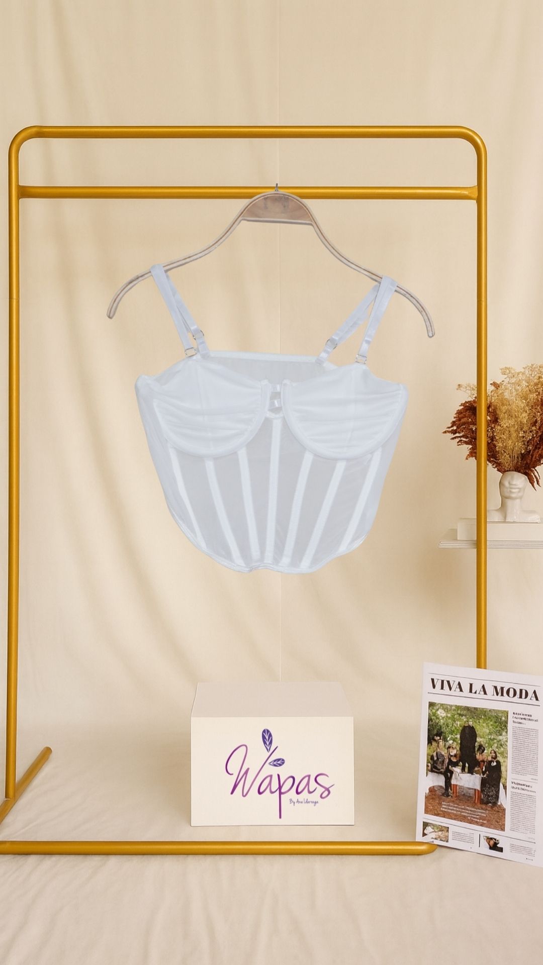 Corset blanco femenino